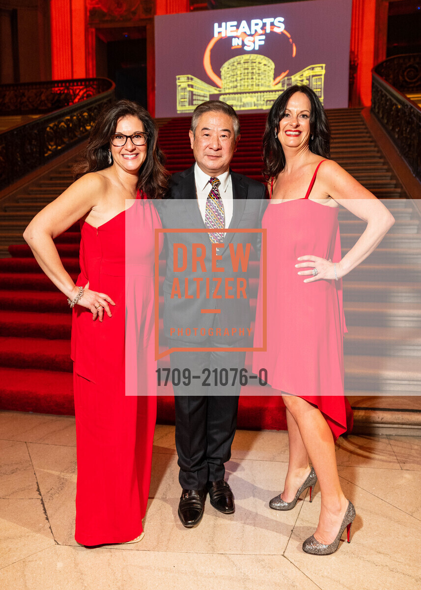 Gioia McCarthy, Thong Nguyen, Elizabeth Minick, Hearts in San Francisco Fundraiser 2023, San Francisco City Hall @ 1 Dr Carlton B Goodlett Pl, SF, CA 94102 US. San Francisco City Hall @ 1 Dr Carlton B Goodlett Pl, SF, CA 94102 US, February 9th, 2023, Photo #1709-21076-0 Gioia McCarthy, Thong Nguyen, Elizabeth Minick, Photo #1709-21076-0