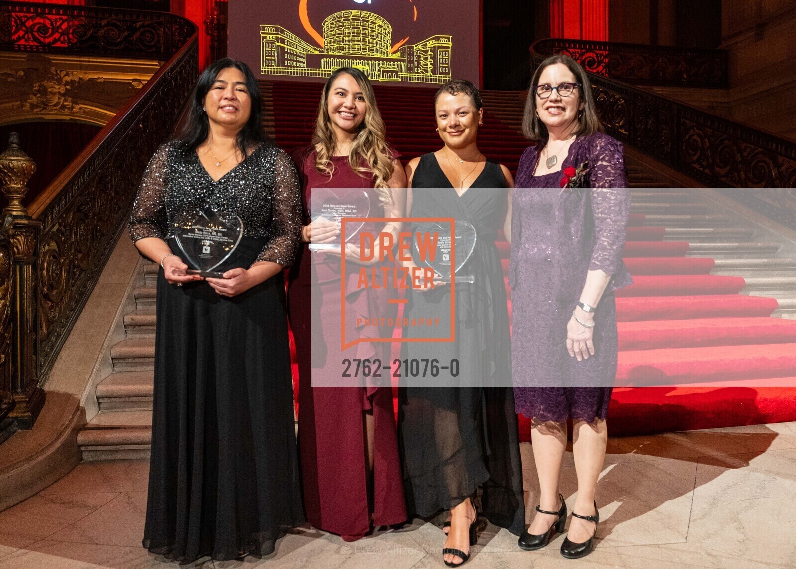 Merjo Roca, Joan Torres, Anais Arriaga, Elena Fuentes-Afflick, Hearts in San Francisco Fundraiser 2023, San Francisco City Hall @ 1 Dr Carlton B Goodlett Pl, SF, CA 94102 US. San Francisco City Hall @ 1 Dr Carlton B Goodlett Pl, SF, CA 94102 US, February 9th, 2023, Photo #2762-21076-0 Merjo Roca, Joan Torres, Anais Arriaga, Elena Fuentes-Afflick, Photo #2762-21076-0