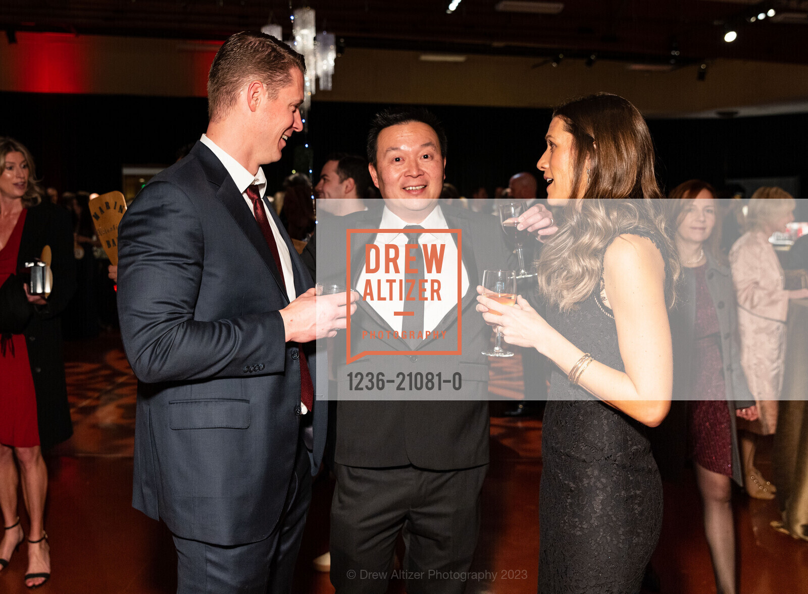 Jeff Balinsky, Kevin Ho, Erica Balinsky, Marin Valentines Ball 2023, Marin Civic Center @ 3801 Civic Center Dr, San Rafael, CA 94903 US. Marin Civic Center @ 3801 Civic Center Dr, San Rafael, CA 94903 US, February 11th, 2023, Photo #1236-21081-0 Jeff Balinsky, Kevin Ho, Erica Balinsky, Photo #1236-21081-0