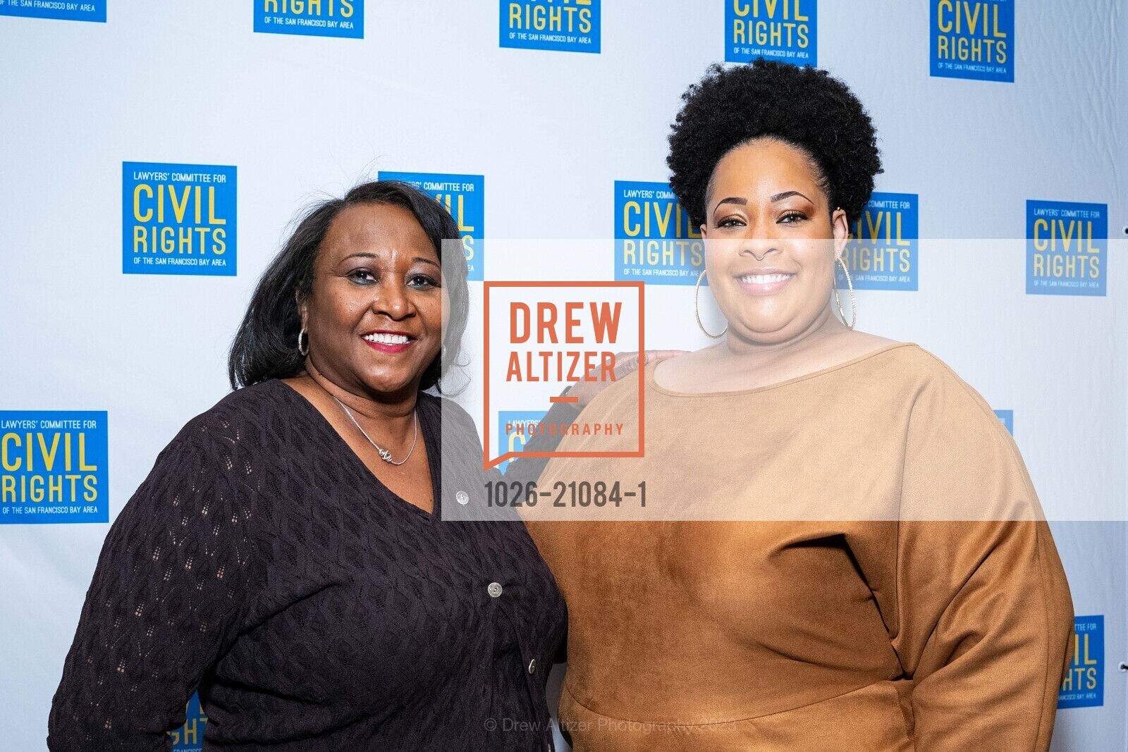 Kim Cope, Minnie Allen, Lawyers’ Committee for Civil Rights Annual Dr. MLK, Jr. Gala 2023, Hyatt Regency San Francisco @ 5 Embarcadero Ctr, SF, CA 94111 US. Hyatt Regency San Francisco @ 5 Embarcadero Ctr, SF, CA 94111 US, February 16th, 2023, Photo #1026-21084-1 Kim Cope, Minnie Allen, Photo #1026-21084-1