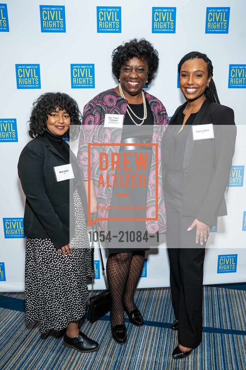 Melat Asefa with Trina Thompson and Sophia Abebe