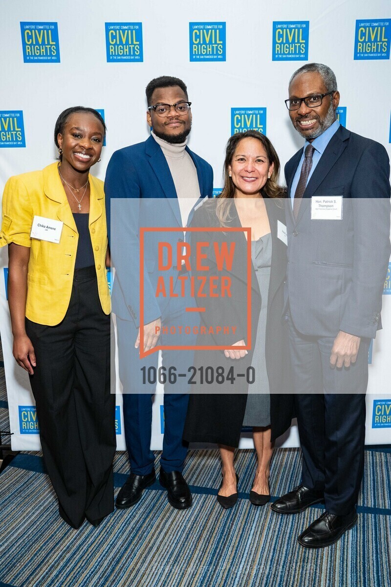 Chika Amene, Christopher Molokwu, Heidi Ho, Patrick Thompson, Lawyers’ Committee for Civil Rights Annual Dr. MLK, Jr. Gala 2023, Hyatt Regency San Francisco @ 5 Embarcadero Ctr, SF, CA 94111 US. Hyatt Regency San Francisco @ 5 Embarcadero Ctr, SF, CA 94111 US, February 16th, 2023, Photo #1066-21084-0 Chika Amene, Christopher Molokwu, Heidi Ho, Patrick Thompson, Photo #1066-21084-0
