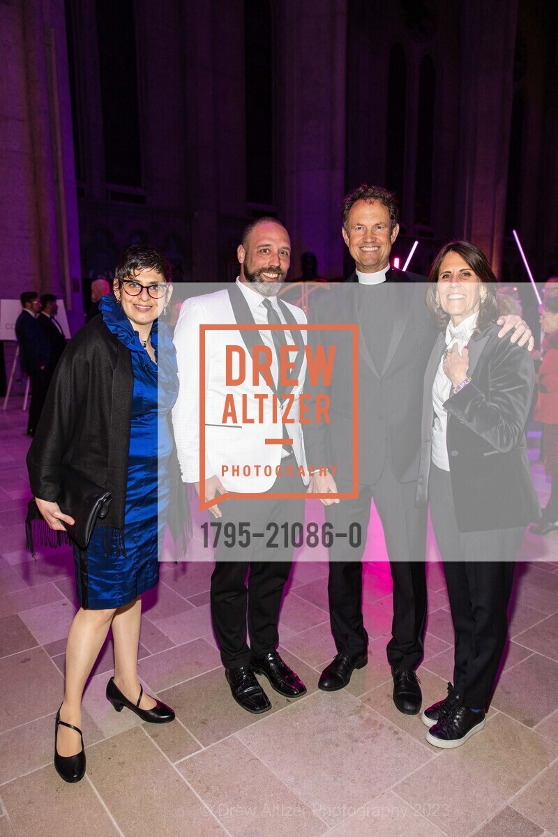 Anna Rossi, Joe Williams, Malcolm Young, Mary Carter Greene, Grace Cathedral's Carnivale Gala 2023, Grace Cathedral, 1100 California St, SF, CA 94108 US. Grace Cathedral, 1100 California St, SF, CA 94108 US, February 21st, 2023, Photo #1795-21086-0 Anna Rossi, Joe Williams, Malcolm Young, Mary Carter Greene, Photo #1795-21086-0