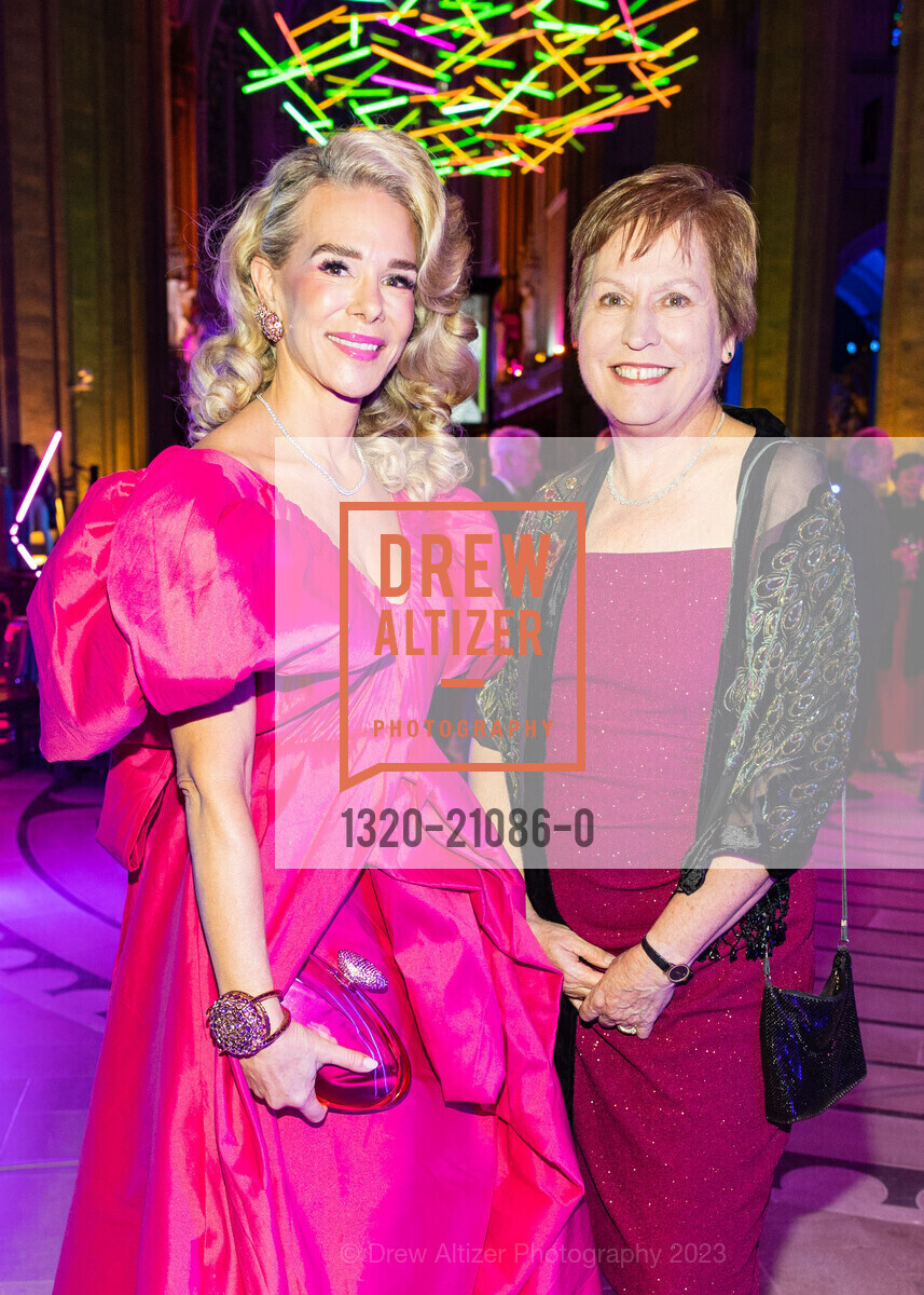 Tricia Weaver Moss, Lori Coleman, Grace Cathedral's Carnivale Gala 2023, Grace Cathedral, 1100 California St, SF, CA 94108 US. Grace Cathedral, 1100 California St, SF, CA 94108 US, February 21st, 2023, Photo #1320-21086-0 Tricia Weaver Moss, Lori Coleman, Photo #1320-21086-0