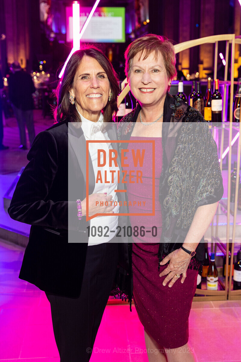 Mary Carter Greene, Lori Coleman, Grace Cathedral's Carnivale Gala 2023, Grace Cathedral, 1100 California St, SF, CA 94108 US. Grace Cathedral, 1100 California St, SF, CA 94108 US, February 21st, 2023, Photo #1092-21086-0 Mary Carter Greene, Lori Coleman, Photo #1092-21086-0