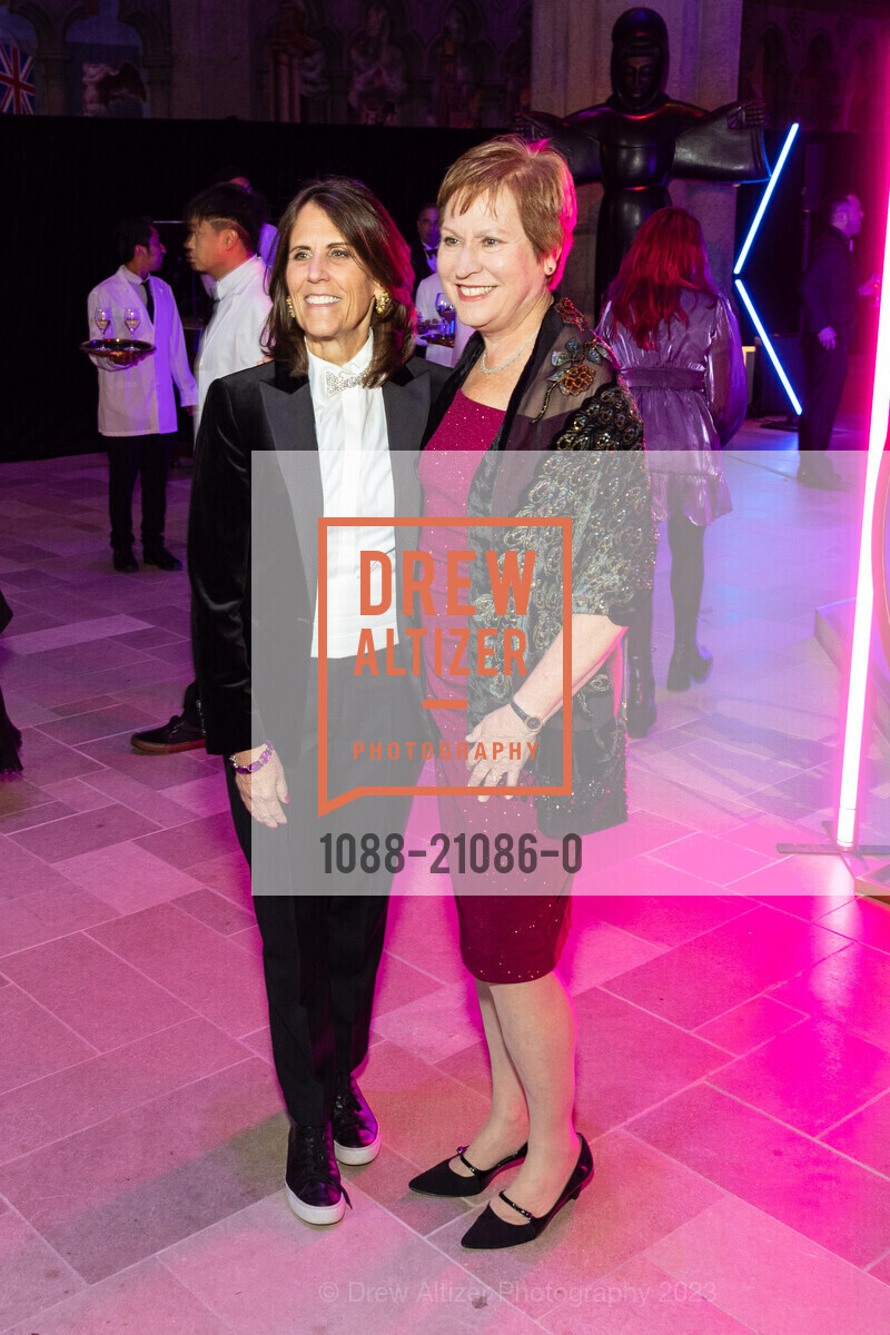 Mary Carter Greene, Lori Coleman, Grace Cathedral's Carnivale Gala 2023, Grace Cathedral, 1100 California St, SF, CA 94108 US. Grace Cathedral, 1100 California St, SF, CA 94108 US, February 21st, 2023, Photo #1088-21086-0 Mary Carter Greene, Lori Coleman, Photo #1088-21086-0