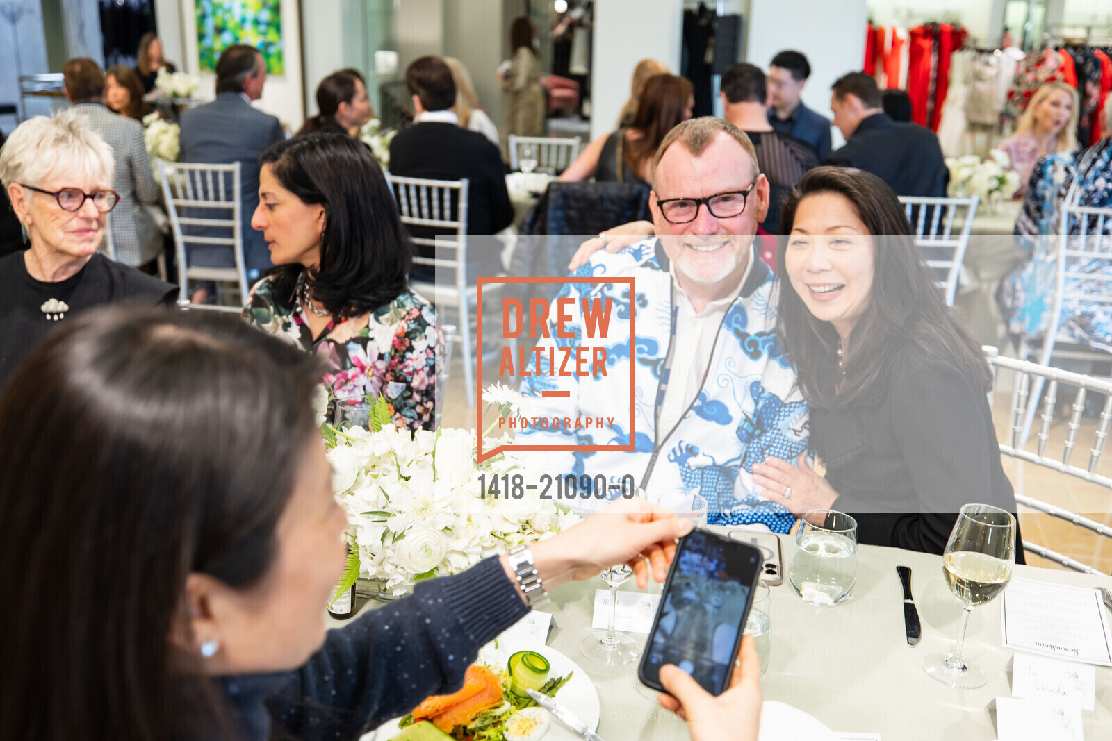 Brenda Way, Leela de Souza Bransten, Mark Sullivan, Nancy Sakamoto DiSabato, ODC Luncheon and Fashion Show at Neiman Marcus, Third Floor of Neiman Marcus, 150 Stockton Street, SF. Third Floor of Neiman Marcus, 150 Stockton Street, SF, March 1st, 2023, Photo #1418-21090-0 Brenda Way, Leela de Souza Bransten, Mark Sullivan, Nancy Sakamoto DiSabato, Photo #1418-21090-0