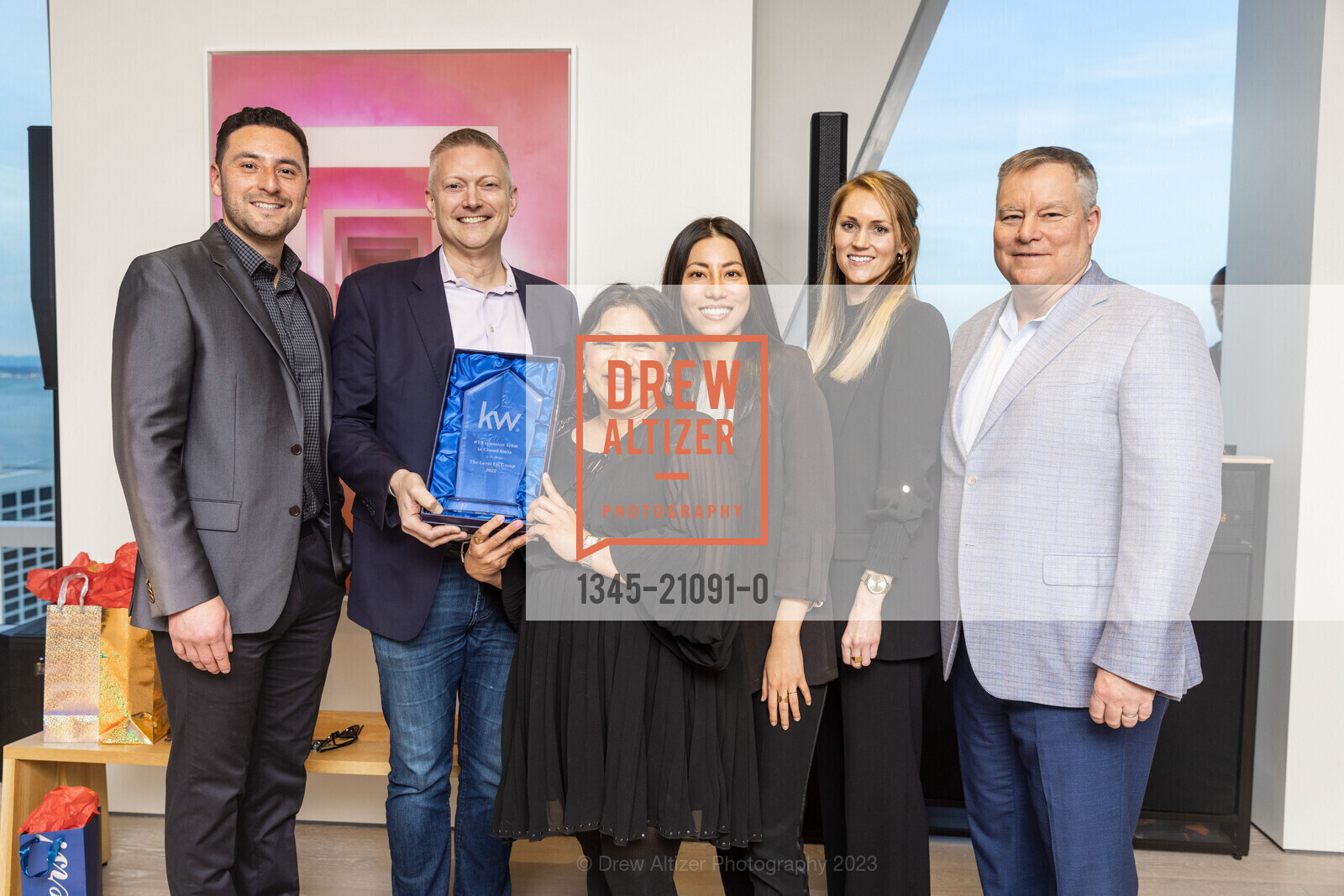 Kai Villegas, Michael Minson, Minna Millare, Emma Finlay, Rick Cunningham, 181 Fremont Welcomes the 2022 Top Producers from Keller Williams Real Estate, 181 Fremont, SF, CA. 181 Fremont, SF, CA, March 1st, 2023, Photo #1345-21091-0 Kai Villegas, Michael Minson, Minna Millare, Emma Finlay, Rick Cunningham, Photo #1345-21091-0
