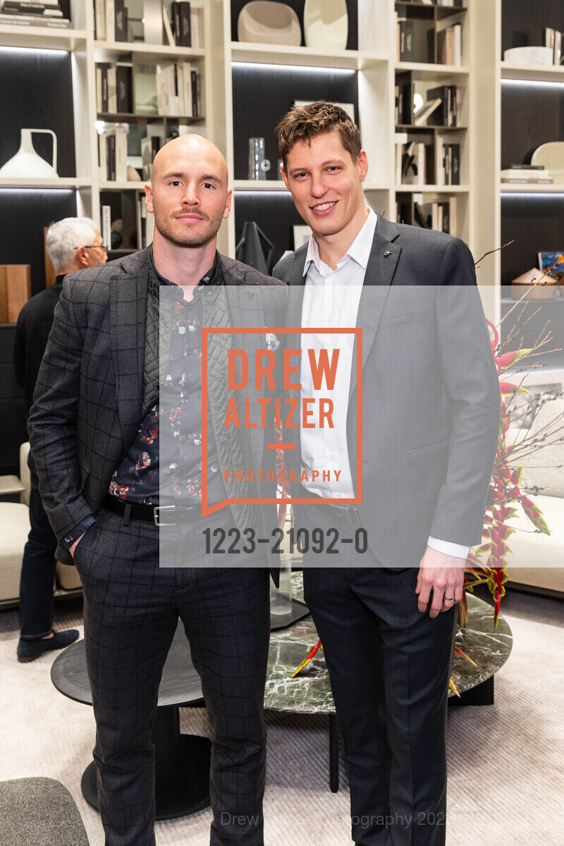 Lukas Cempirek, Adam Prskavec, PoliformSF Showroom Opening Night 2023, PoliformSF, 195 Rhode Island. PoliformSF, 195 Rhode Island, March 1st, 2023, Photo #1223-21092-0 Lukas Cempirek, Adam Prskavec, Photo #1223-21092-0