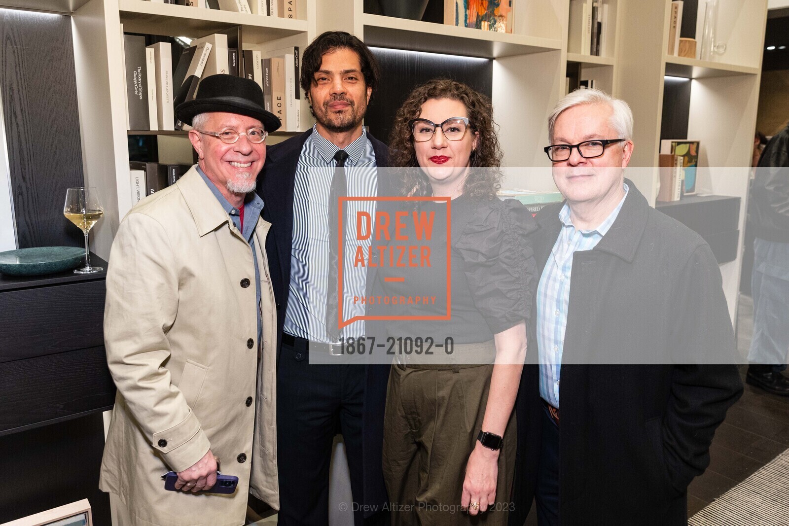 David Dawson, Edgar Ronasco, Anna Mogelson, Larry Penta, PoliformSF Showroom Opening Night 2023, PoliformSF, 195 Rhode Island. PoliformSF, 195 Rhode Island, March 1st, 2023, Photo #1867-21092-0 David Dawson, Edgar Ronasco, Anna Mogelson, Larry Penta, Photo #1867-21092-0