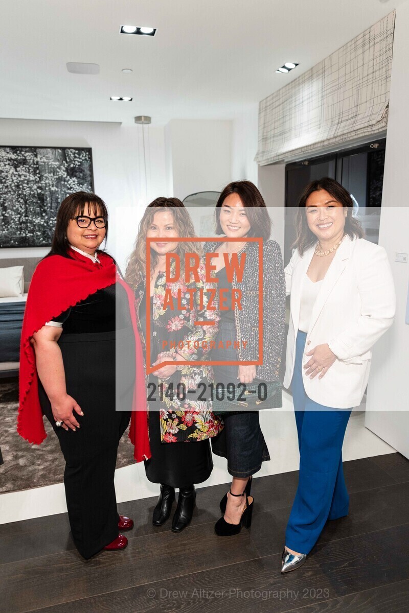 Cita Rojas-Sila, Marissa Durazzo, Anita Ko, Ayara Dominsky, PoliformSF Showroom Opening Night 2023, PoliformSF, 195 Rhode Island. PoliformSF, 195 Rhode Island, March 1st, 2023, Photo #2140-21092-0 Cita Rojas-Sila, Marissa Durazzo, Anita Ko, Ayara Dominsky, Photo #2140-21092-0