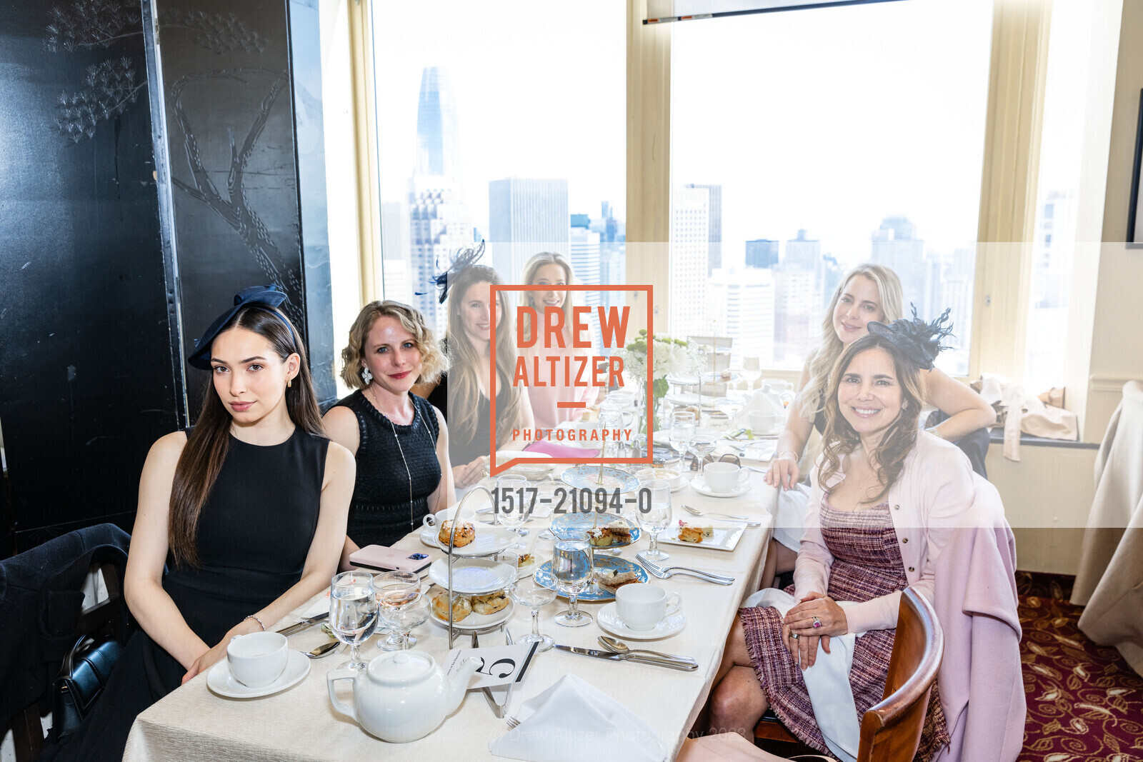Andrea Swetland, Sarah Liller, Elyssa Match, Adair Tigert, Venus Taillant, Junior League of San Francisco Annual Tea Event, InterContinental Mark Hopkins San Francisco, an IHG Hotel @ 999 California St, SF, CA 94108 US. InterContinental Mark Hopkins San Francisco, an IHG Hotel @ 999 California St, SF, CA 94108 US, March 5th, 2023, Photo #1517-21094-0 Andrea Swetland, Sarah Liller, Elyssa Match, Adair Tigert, Venus Taillant, Photo #1517-21094-0