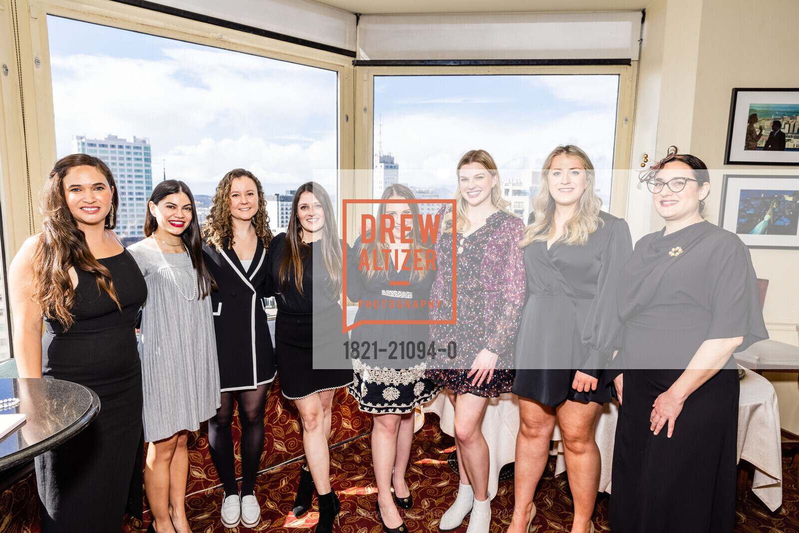 Breanna Salas, Marisa Mar-Jones, Sarah Murphy, Jaime Creager, Marisa Hartfield, Madeline Sobek, Maddy Kuhn, Adriana Aro, Junior League of San Francisco Annual Tea Event, InterContinental Mark Hopkins San Francisco, an IHG Hotel @ 999 California St, SF, CA 94108 US. InterContinental Mark Hopkins San Francisco, an IHG Hotel @ 999 California St, SF, CA 94108 US, March 5th, 2023, Photo #1821-21094-0 Breanna Salas, Marisa Mar-Jones, Sarah Murphy, Jaime Creager, Marisa Hartfield, Madeline Sobek, Maddy Kuhn, Adriana Aro, Photo #1821-21094-0