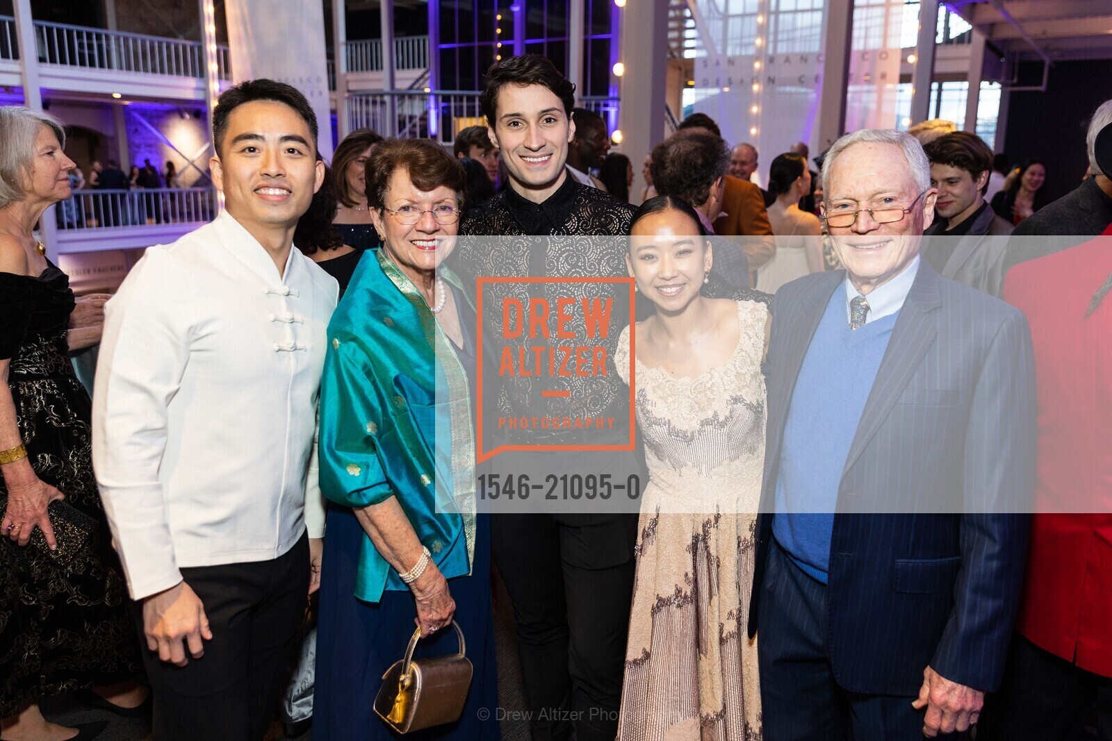 Mengjun Chen, Carol Louchheim, Joao Sampaio, Alison Ramoran, Hal Louchheim, SMUIN Ballet Gala 2023, San Francisco Design Center, 101 Henry Adams St, SF, CA 94103. San Francisco Design Center, 101 Henry Adams St, SF, CA 94103, March 5th, 2023, Photo #1546-21095-0 Mengjun Chen, Carol Louchheim, Joao Sampaio, Alison Ramoran, Hal Louchheim, Photo #1546-21095-0