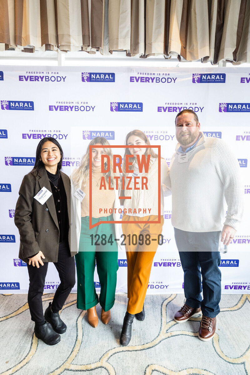 Stephanie Andaya, Alejandra Tallo Perez, Talia Stringfellow, Corey O'Neill, NARAL San Francisco Power of Choice Luncheon 2023, Fairmont San Francisco @ 950 Mason St, SF, CA 94108 US. Fairmont San Francisco @ 950 Mason St, SF, CA 94108 US, March 9th, 2023, Photo #1284-21098-0 Stephanie Andaya, Alejandra Tallo Perez, Talia Stringfellow, Corey O'Neill, Photo #1284-21098-0