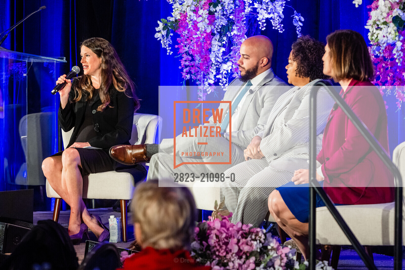 Shannon Olivieri Hovis, Isaac Bryan, Mia Bonta, Rebecca Bauer-Kahan, NARAL San Francisco Power of Choice Luncheon 2023, Fairmont San Francisco @ 950 Mason St, SF, CA 94108 US. Fairmont San Francisco @ 950 Mason St, SF, CA 94108 US, March 9th, 2023, Photo #2823-21098-0 Shannon Olivieri Hovis, Isaac Bryan, Mia Bonta, Rebecca Bauer-Kahan, Photo #2823-21098-0
