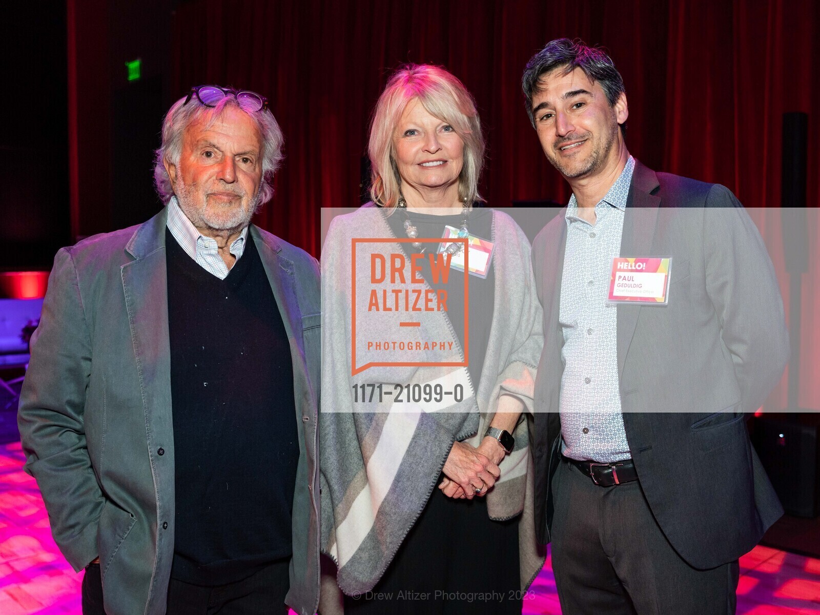 Sid Ganis, Nancy Holt Ganis, Paul Geduldig, JCCSF Kaleidoscope Celebration 2023, 3200 California St, SF, CA 94118 US. 3200 California St, SF, CA 94118 US, March 9th, 2023, Photo #1171-21099-0 Sid Ganis, Nancy Holt Ganis, Paul Geduldig, Photo #1171-21099-0