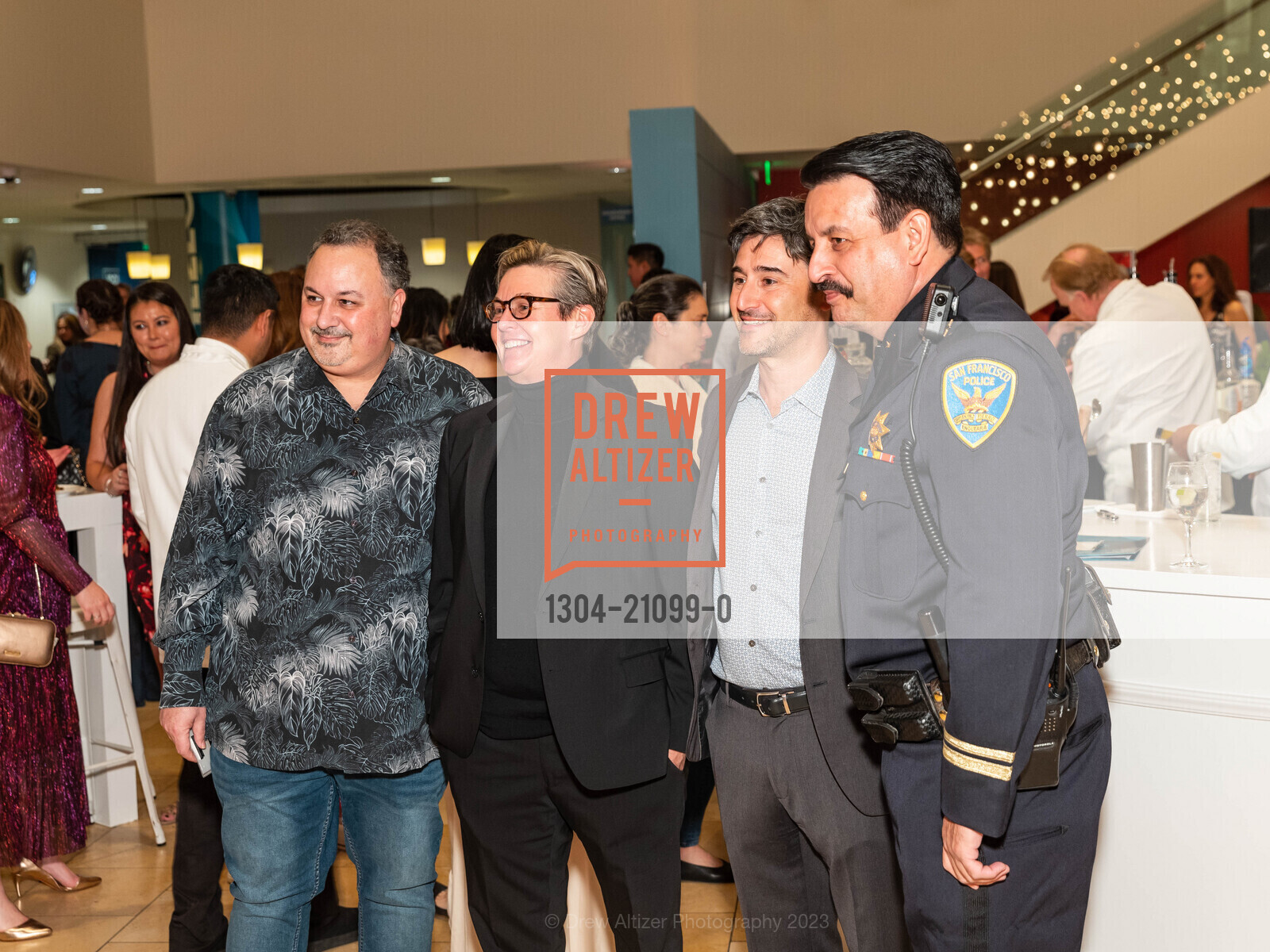 Craig Salgado, Amy Hurwitz, Paul Geduldig, Daniel Perea, JCCSF Kaleidoscope Celebration 2023, 3200 California St, SF, CA 94118 US. 3200 California St, SF, CA 94118 US, March 9th, 2023, Photo #1304-21099-0 Craig Salgado, Amy Hurwitz, Paul Geduldig, Daniel Perea, Photo #1304-21099-0