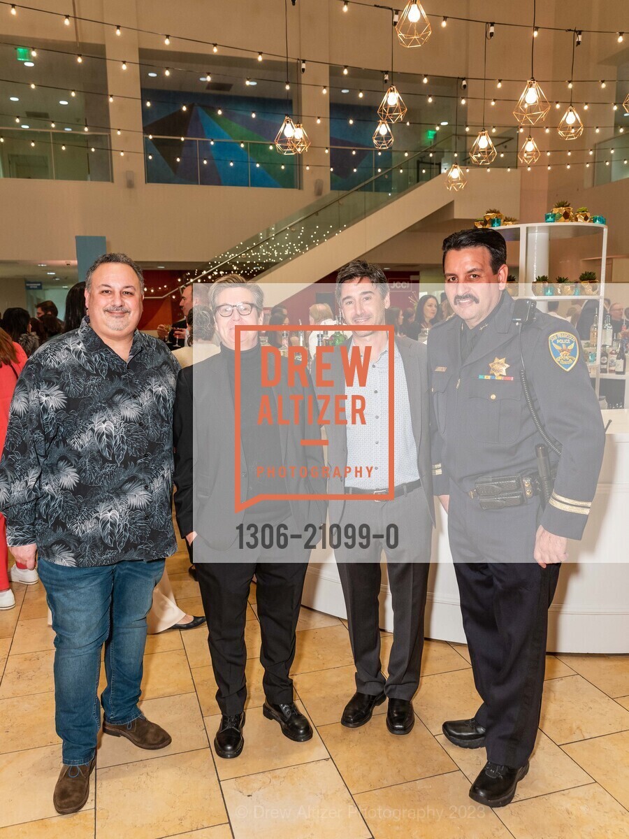 Craig Salgado, Amy Hurwitz, Paul Geduldig, Daniel Perea, JCCSF Kaleidoscope Celebration 2023, 3200 California St, SF, CA 94118 US. 3200 California St, SF, CA 94118 US, March 9th, 2023, Photo #1306-21099-0 Craig Salgado, Amy Hurwitz, Paul Geduldig, Daniel Perea, Photo #1306-21099-0
