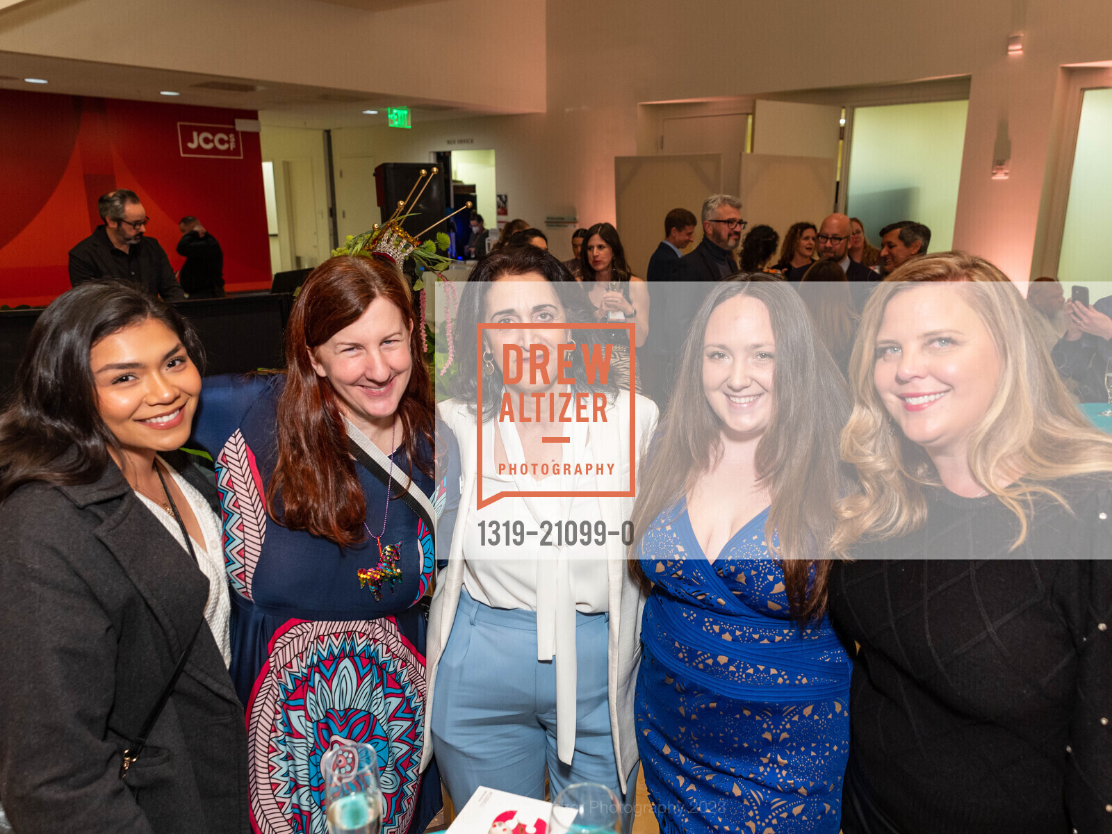 Alex Valenzuela, Kayla Gross, Edna Vaknin, Brianna Rosselli, Vanessa Khalon, JCCSF Kaleidoscope Celebration 2023, 3200 California St, SF, CA 94118 US. 3200 California St, SF, CA 94118 US, March 9th, 2023, Photo #1319-21099-0 Alex Valenzuela, Kayla Gross, Edna Vaknin, Brianna Rosselli, Vanessa Khalon, Photo #1319-21099-0