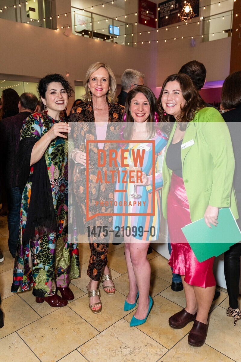 Stephanie Singer, Jennifer Morrice, Gayle Lidman, Ellie Feder, JCCSF Kaleidoscope Celebration 2023, 3200 California St, SF, CA 94118 US. 3200 California St, SF, CA 94118 US, March 9th, 2023, Photo #1475-21099-0 Stephanie Singer, Jennifer Morrice, Gayle Lidman, Ellie Feder, Photo #1475-21099-0
