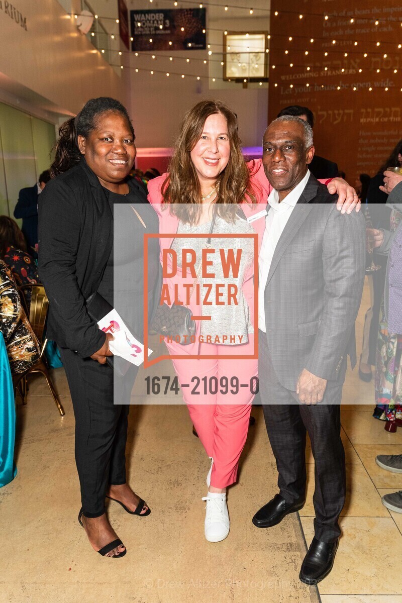 Rayna McDermott, Rachel Jacobs, Brian Williamson, JCCSF Kaleidoscope Celebration 2023, 3200 California St, SF, CA 94118 US. 3200 California St, SF, CA 94118 US, March 9th, 2023, Photo #1674-21099-0 Rayna McDermott, Rachel Jacobs, Brian Williamson, Photo #1674-21099-0