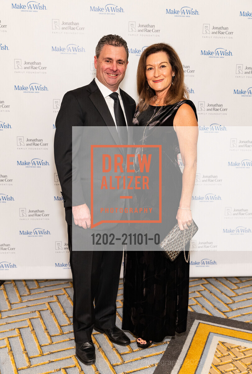 Jonathan Corr, Rae Corr, Make-a-Wish Gala 2023, Hotel Fairmont San Francisco @ 950 Mason St, SF, CA 94108 US. Hotel Fairmont San Francisco @ 950 Mason St, SF, CA 94108 US, March 9th, 2023, Photo #1202-21101-0 Jonathan Corr, Rae Corr, Photo #1202-21101-0