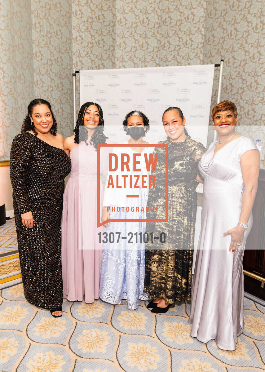 Hilary Lewis, Madison Potter, Erin Lewis, Maya Wade, Make-a-Wish Gala 2023, Hotel Fairmont San Francisco @ 950 Mason St, SF, CA 94108 US. Hotel Fairmont San Francisco @ 950 Mason St, SF, CA 94108 US, March 9th, 2023, Photo #1307-21101-0 Hilary Lewis, Madison Potter, Erin Lewis, Maya Wade, Photo #1307-21101-0
