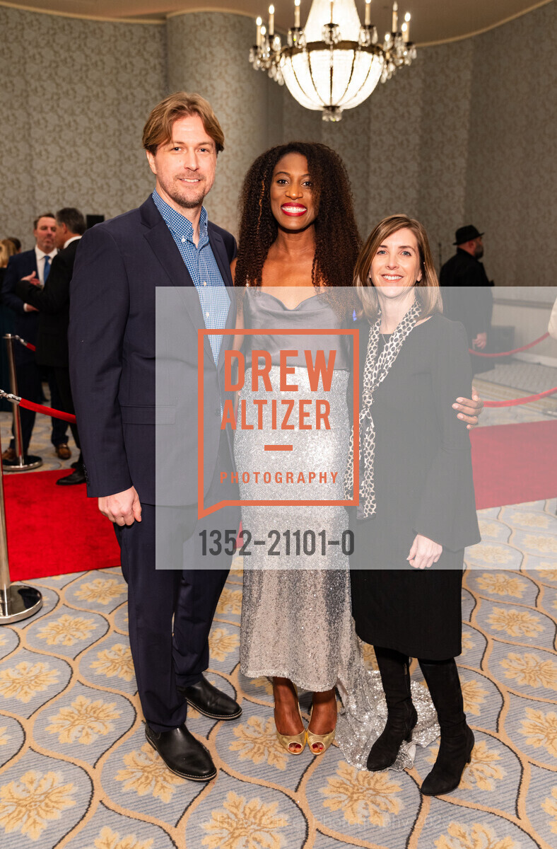 David Carlson, Ekama Carlson, Shannon O'Shea, Make-a-Wish Gala 2023, Hotel Fairmont San Francisco @ 950 Mason St, SF, CA 94108 US. Hotel Fairmont San Francisco @ 950 Mason St, SF, CA 94108 US, March 9th, 2023, Photo #1352-21101-0 David Carlson, Ekama Carlson, Shannon O'Shea, Photo #1352-21101-0