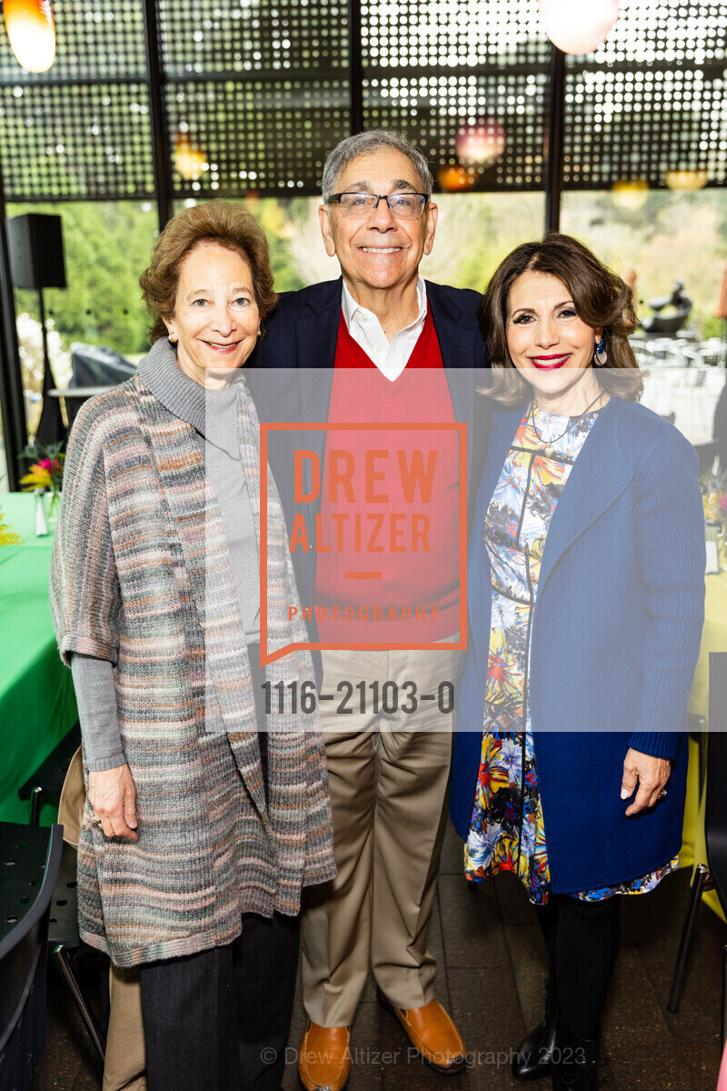 Lynn Bunim, John Gantus, Jo Ann Gantus, deYoungster's Day Out at The DeYoung 2023, de Young Museum @ 50 Hagiwara Tea Garden Dr, SF, CA 94118 US. de Young Museum @ 50 Hagiwara Tea Garden Dr, SF, CA 94118 US, March 11th, 2023, Photo #1116-21103-0 Lynn Bunim, John Gantus, Jo Ann Gantus, Photo #1116-21103-0