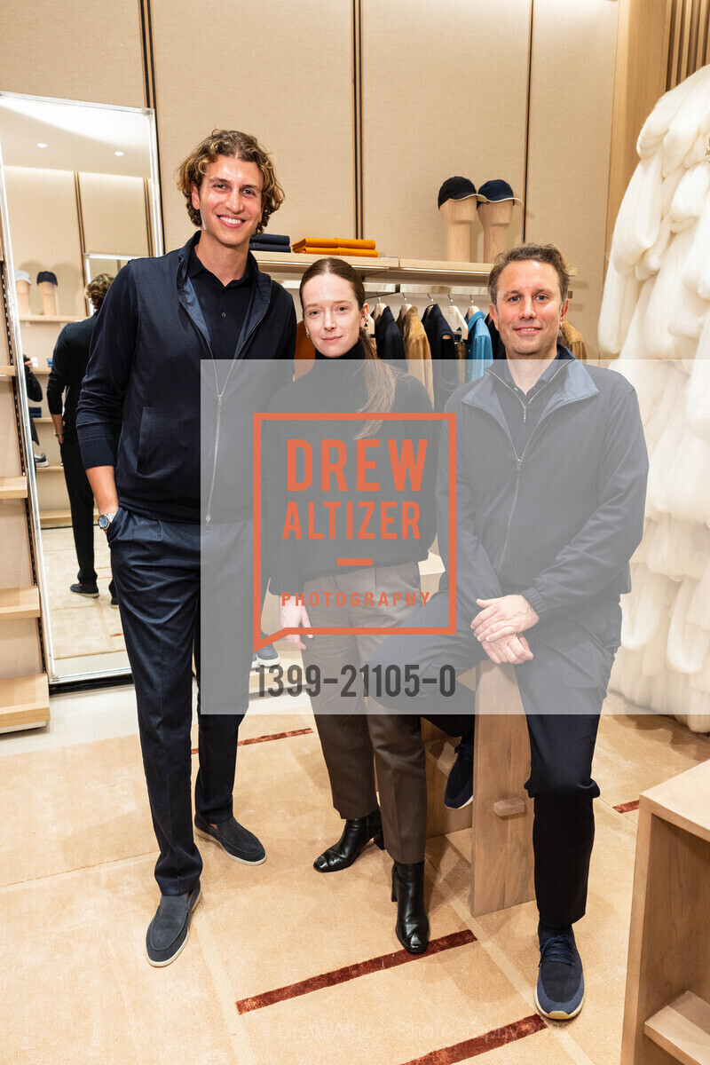 Mac Anabtawi, Charlotte Taylor, Giulio Bergamaschi, Loro Piana Store Opening at Palo Alto Stanford Shopping Center, Stanford Shopping Center @ 660 Stanford Shopping Center, Palo Alto, CA 94304 US. Stanford Shopping Center @ 660 Stanford Shopping Center, Palo Alto, CA 94304 US, March 15th, 2023, Photo #1399-21105-0 Mac Anabtawi, Charlotte Taylor, Giulio Bergamaschi, Photo #1399-21105-0