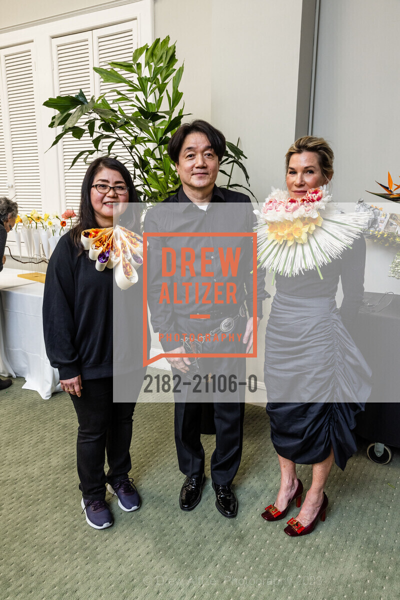 Yoko Fukumura, Hiroto Inoue, Stephanie Stroub, Floral Feté with The Garden Club 2023, Lisa Harris @ 640 Sutter St, SF, CA 94102 US. Lisa Harris @ 640 Sutter St, SF, CA 94102 US, March 16th, 2023, Photo #2182-21106-0 Yoko Fukumura, Hiroto Inoue, Stephanie Stroub, Photo #2182-21106-0