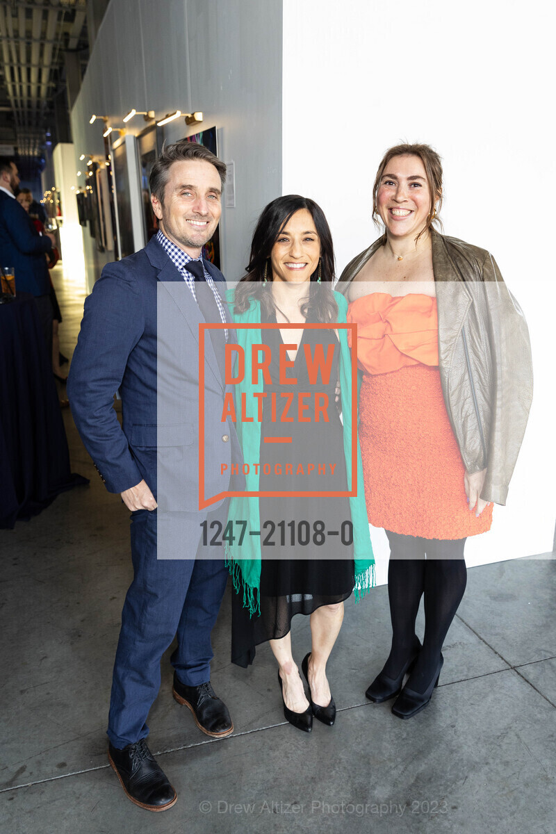 Jere Carroll, Rachel Krellenstein, Molly Russo, Spectrum Gala and Art Auction, Pier 27 @ 27 The Embarcadero, SF, CA 94111 US. Pier 27 @ 27 The Embarcadero, SF, CA 94111 US, March 16th, 2023, Photo #1247-21108-0 Jere Carroll, Rachel Krellenstein, Molly Russo, Photo #1247-21108-0