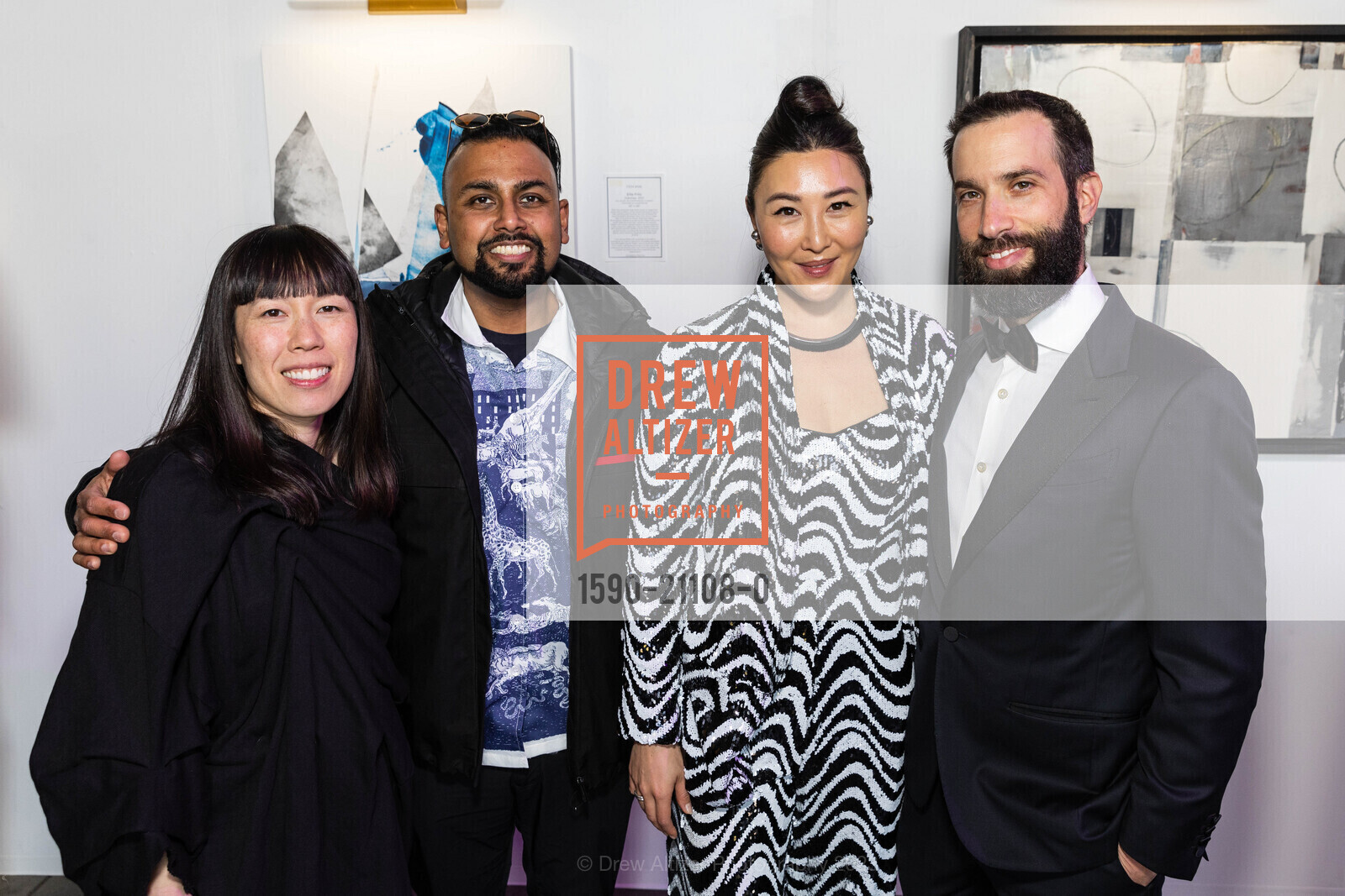 Christine Lin, Ankur Pansari, Eliana Sur, Oliver Nicholas, Spectrum Gala and Art Auction, Pier 27 @ 27 The Embarcadero, SF, CA 94111 US. Pier 27 @ 27 The Embarcadero, SF, CA 94111 US, March 16th, 2023, Photo #1590-21108-0 Christine Lin, Ankur Pansari, Eliana Sur, Oliver Nicholas, Photo #1590-21108-0