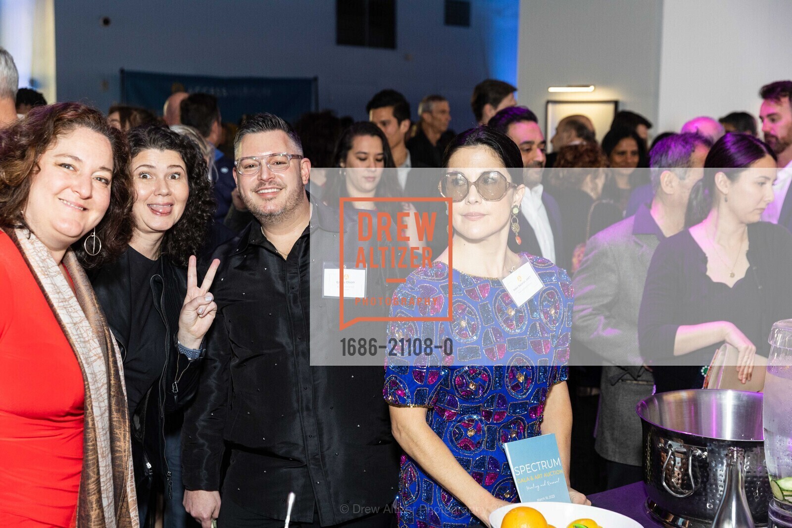 Cassie Gruenstein, Renata Bell, Ennis Olson, Robin Nazarian, Spectrum Gala and Art Auction, Pier 27 @ 27 The Embarcadero, SF, CA 94111 US. Pier 27 @ 27 The Embarcadero, SF, CA 94111 US, March 16th, 2023, Photo #1686-21108-0 Cassie Gruenstein, Renata Bell, Ennis Olson, Robin Nazarian, Photo #1686-21108-0