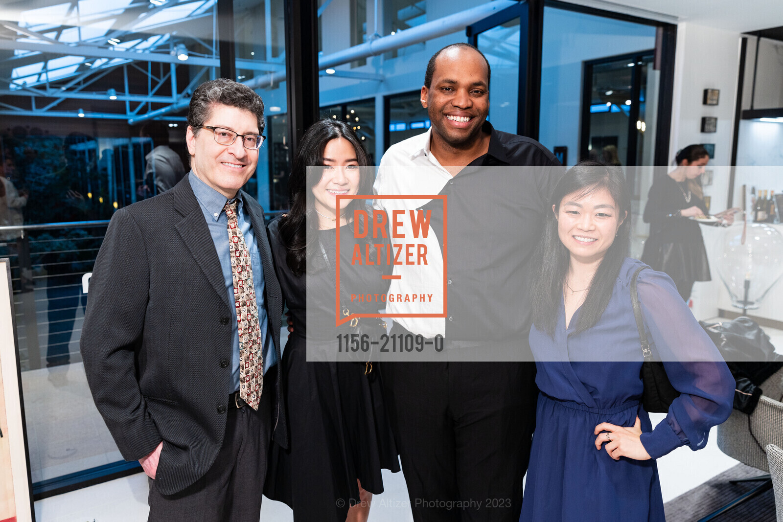 Richard Gross, Lucy Wang, Travis Mitchell, Dana Lewis Nayman, Fundraiser for Bay Area Furniture Bank hosted by PoliformSF, 34 Woodward St, SF, CA 94103 US. 34 Woodward St, SF, CA 94103 US, March 16th, 2023, Photo #1156-21109-0 Richard Gross, Lucy Wang, Travis Mitchell, Dana Lewis Nayman, Photo #1156-21109-0