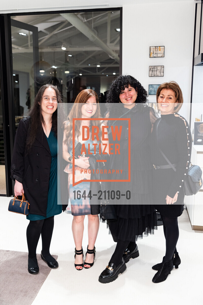 Michelle Marenberg, Lisanne Huber, Brenda Diaz, Susie Natera, Fundraiser for Bay Area Furniture Bank hosted by PoliformSF, 34 Woodward St, SF, CA 94103 US. 34 Woodward St, SF, CA 94103 US, March 16th, 2023, Photo #1644-21109-0 Michelle Marenberg, Lisanne Huber, Brenda Diaz, Susie Natera, Photo #1644-21109-0