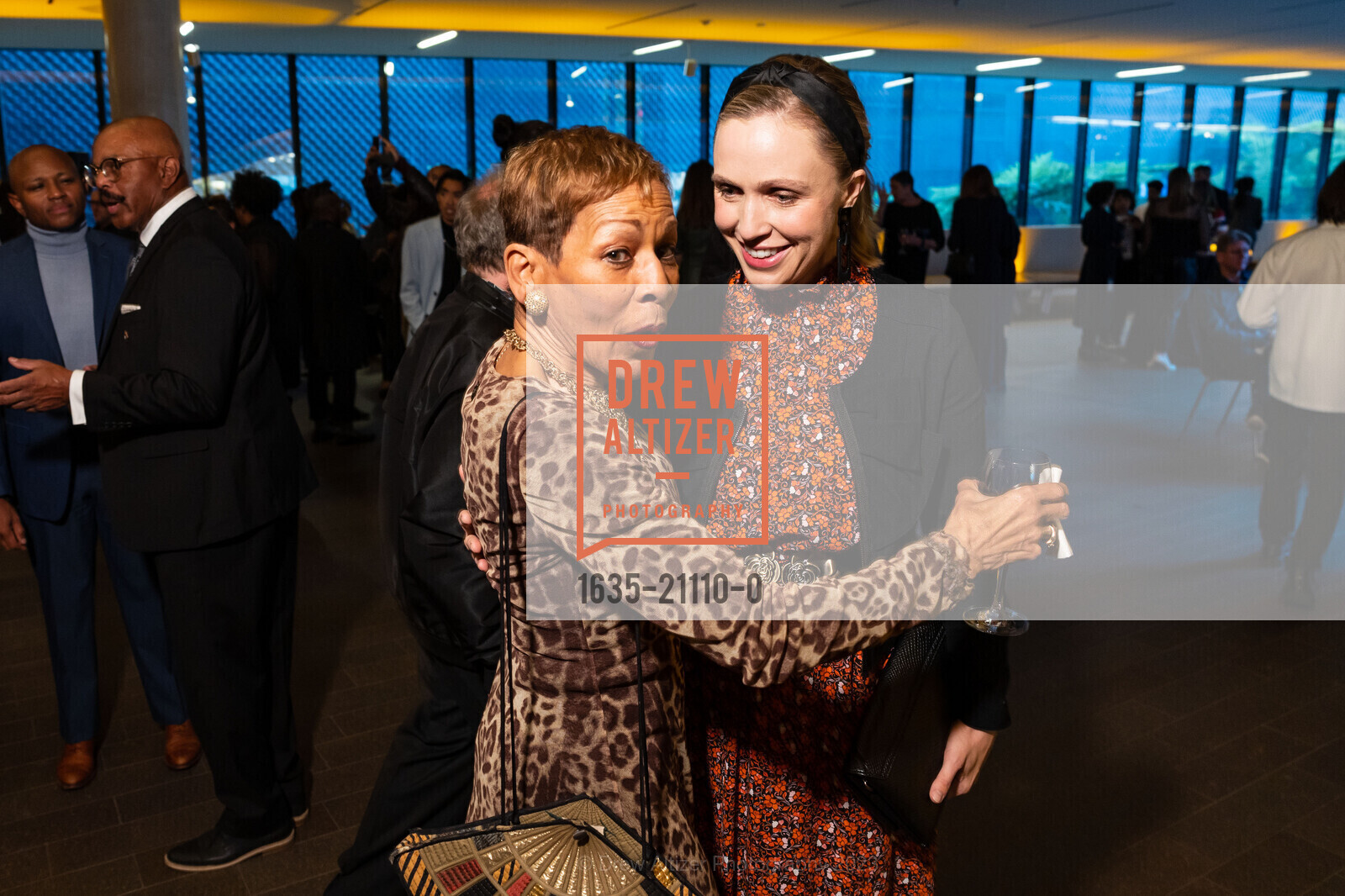 Valerie Coleman Morris, Melissa Buron, Kehinde Wiley Donor Opening Night 2023, de Young Museum @ 50 Hagiwara Tea Garden Dr, San Francisco, CA 94118 US. de Young Museum @ 50 Hagiwara Tea Garden Dr, San Francisco, CA 94118 US, March 16th, 2023, Photo #1635-21110-0 Valerie Coleman Morris, Melissa Buron, Photo #1635-21110-0