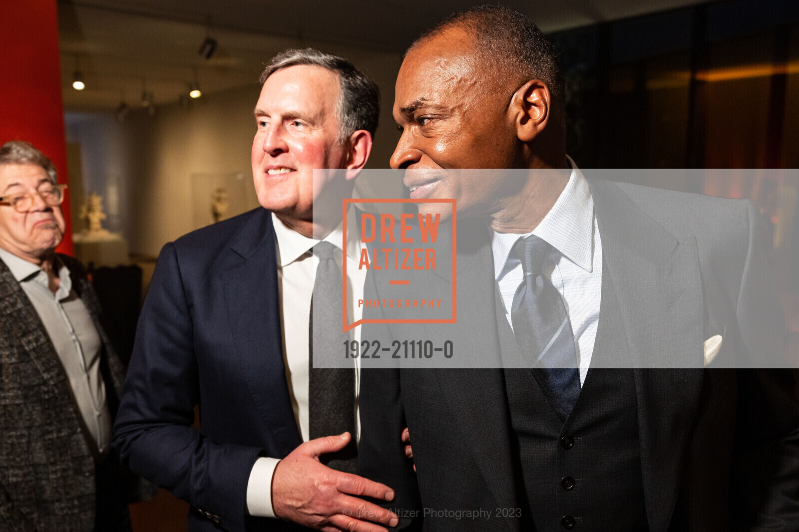 Ken Moore, Keith Scott, Kehinde Wiley Donor Opening Night 2023, de Young Museum @ 50 Hagiwara Tea Garden Dr, San Francisco, CA 94118 US. de Young Museum @ 50 Hagiwara Tea Garden Dr, San Francisco, CA 94118 US, March 16th, 2023, Photo #1922-21110-0 Ken Moore, Keith Scott, Photo #1922-21110-0