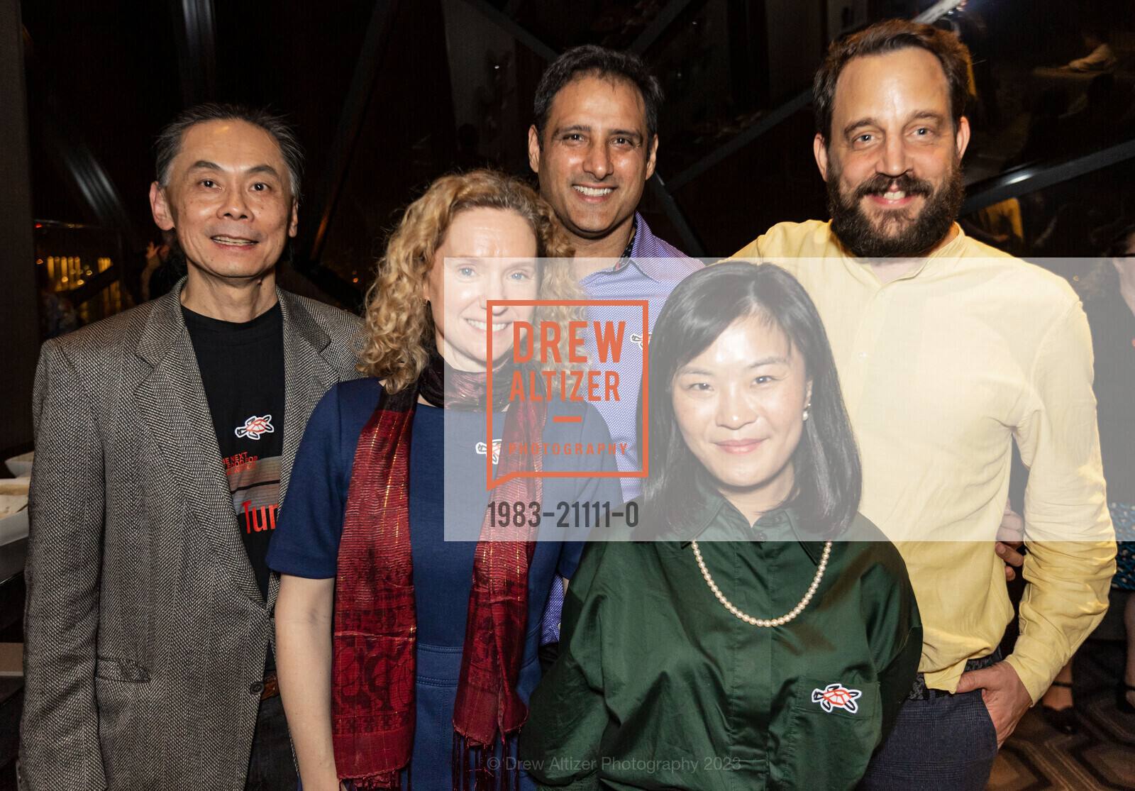 Shou Wong, Aletta Schnitzler, Max Rye, Fengru Lin, Alex Pestalozzi, Turtles in the Bay 2023, San Francisco Marriott Marquis @ 780 Mission St, SF, CA 94103 US. San Francisco Marriott Marquis @ 780 Mission St, SF, CA 94103 US, March 16th, 2023, Photo #1983-21111-0 Shou Wong, Aletta Schnitzler, Max Rye, Fengru Lin, Alex Pestalozzi, Photo #1983-21111-0