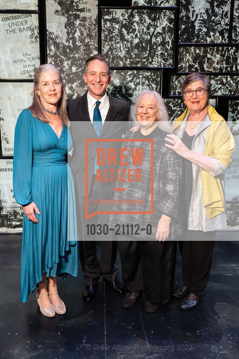 Jennifer Lyons, Jeremy Geffen, Helen Meyer, Sara Wilson, Cal Performances' 2023 Gala Honoring William Kentridge, 2413 Bancroft Way, Berkeley, CA 94704 US. 2413 Bancroft Way, Berkeley, CA 94704 US, March 17th, 2023, Photo #1030-21112-0 Jennifer Lyons, Jeremy Geffen, Helen Meyer, Sara Wilson, Photo #1030-21112-0