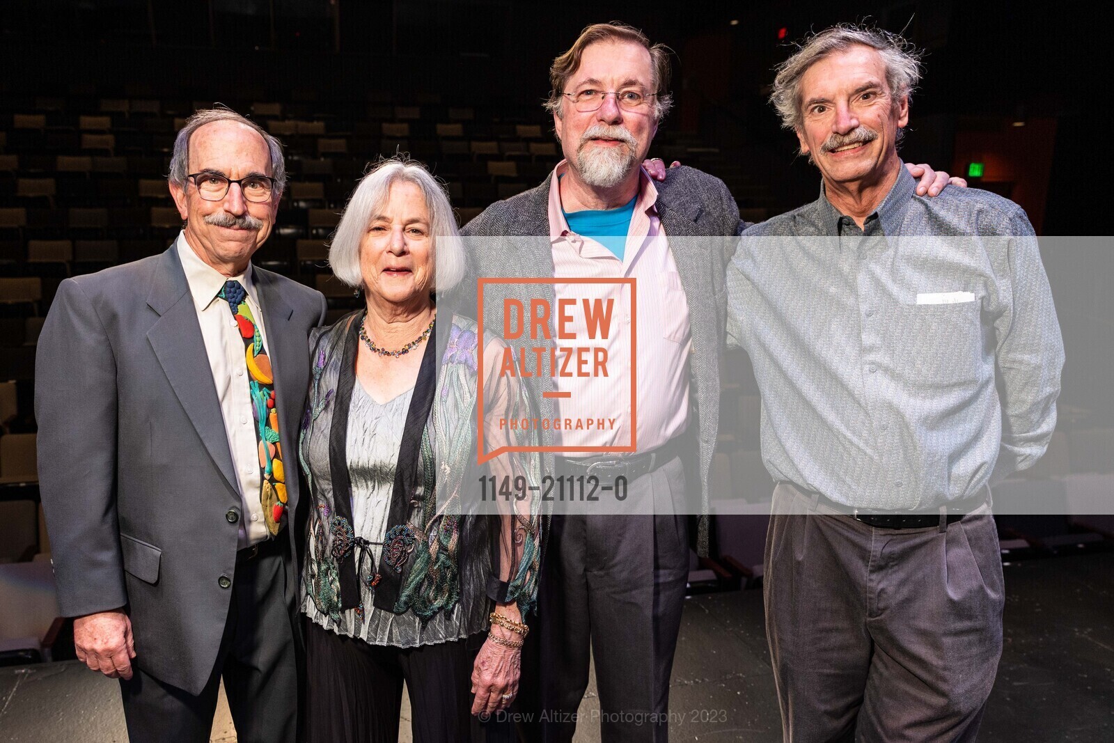 Bob Epstein, Amy Roth, Eric Allman, Kirk McKusick, Cal Performances' 2023 Gala Honoring William Kentridge, 2413 Bancroft Way, Berkeley, CA 94704 US. 2413 Bancroft Way, Berkeley, CA 94704 US, March 17th, 2023, Photo #1149-21112-0 Bob Epstein, Amy Roth, Eric Allman, Kirk McKusick, Photo #1149-21112-0