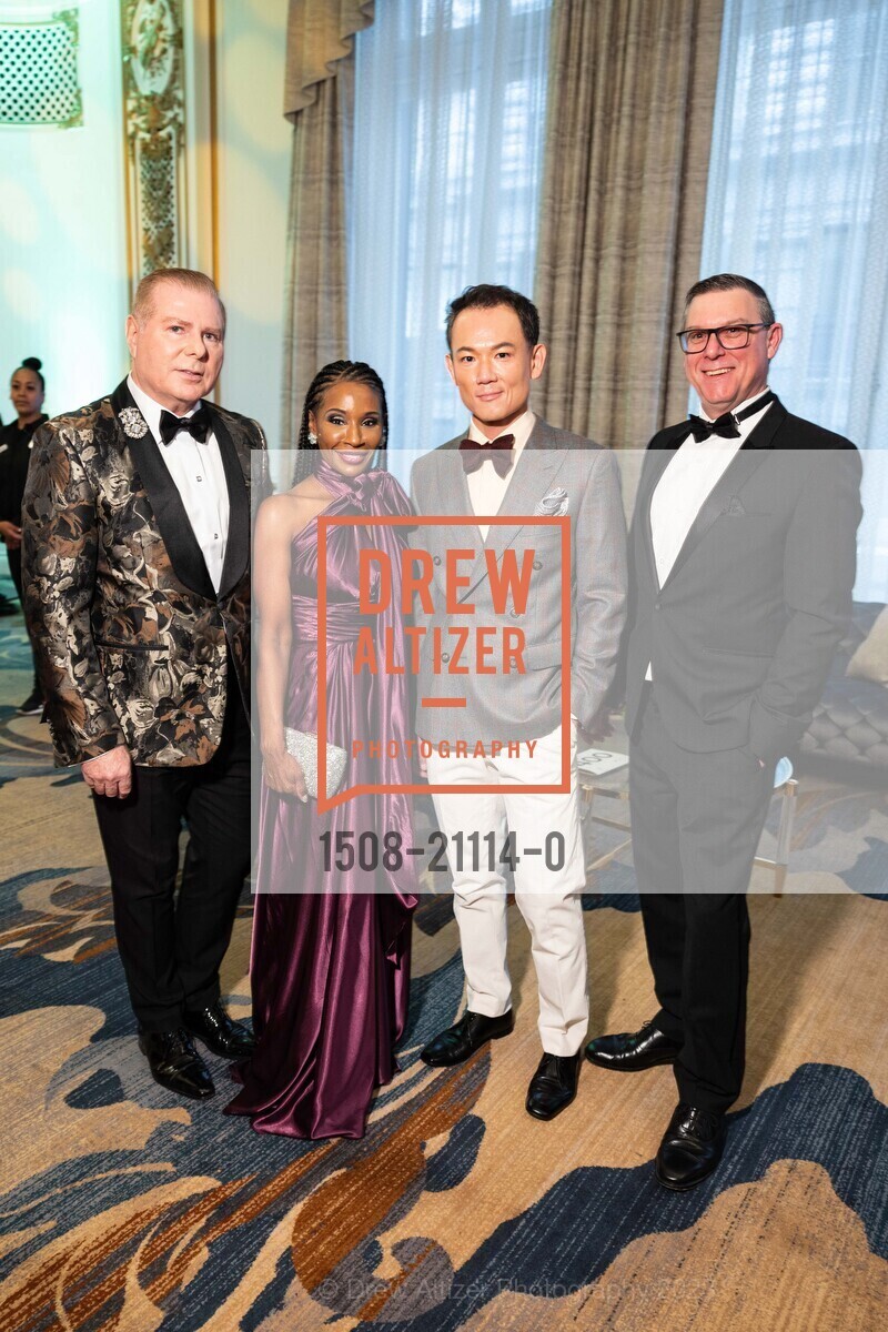 Charles Baker III, Pernella Sommerville, Jason Gan, Robert Richards, Dress For Success' "Casino Royale" Gala 2023, Palace Hotel. Palace Hotel, March 18th, 2023, Photo #1508-21114-0 Charles Baker III, Pernella Sommerville, Jason Gan, Robert Richards, Photo #1508-21114-0