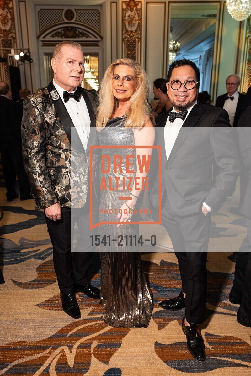 Charles Baker III, Jacqueline Jacoby, Gioi Tran, Dress For Success' "Casino Royale" Gala 2023, Palace Hotel. Palace Hotel, March 18th, 2023, Photo #1541-21114-0 Charles Baker III, Jacqueline Jacoby, Gioi Tran, Photo #1541-21114-0