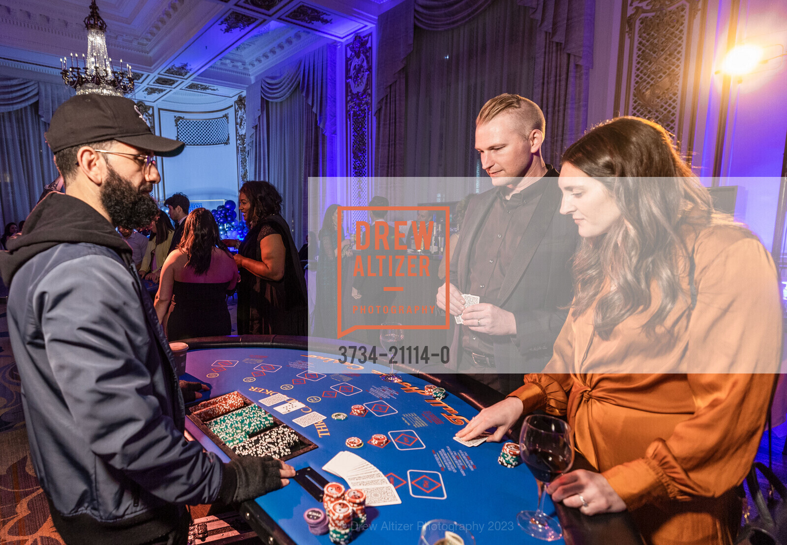 Nate O'Neal, Aly Wente, Dress For Success' "Casino Royale" Gala 2023, Palace Hotel. Palace Hotel, March 18th, 2023, Photo #3734-21114-0 Nate O'Neal, Aly Wente, Photo #3734-21114-0