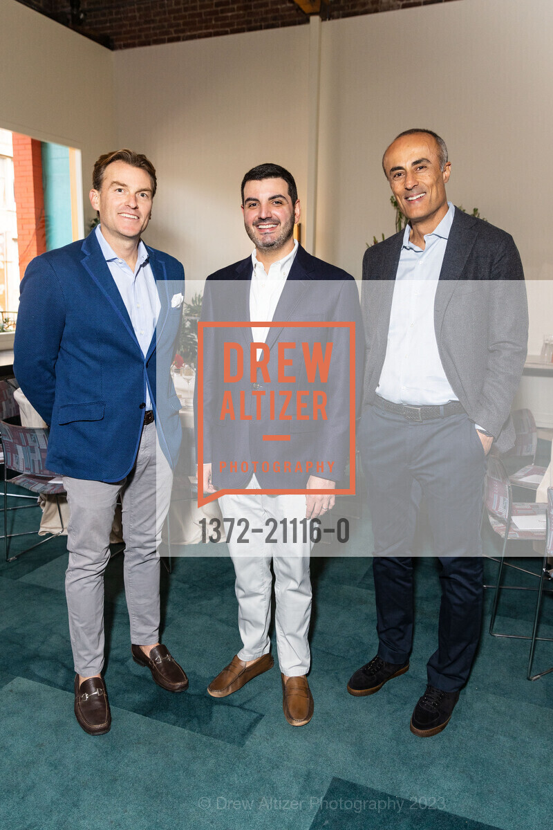 Brian Freckmann, Brad Olson, Ali Diab, Private Dinner with Sollis Health, Mister Jiu's. 28 Waverly Pl, SF, CA 94108 US, March 22nd, 2023, Photo #1372-21116-0 Brian Freckmann, Brad Olson, Ali Diab, Photo #1372-21116-0