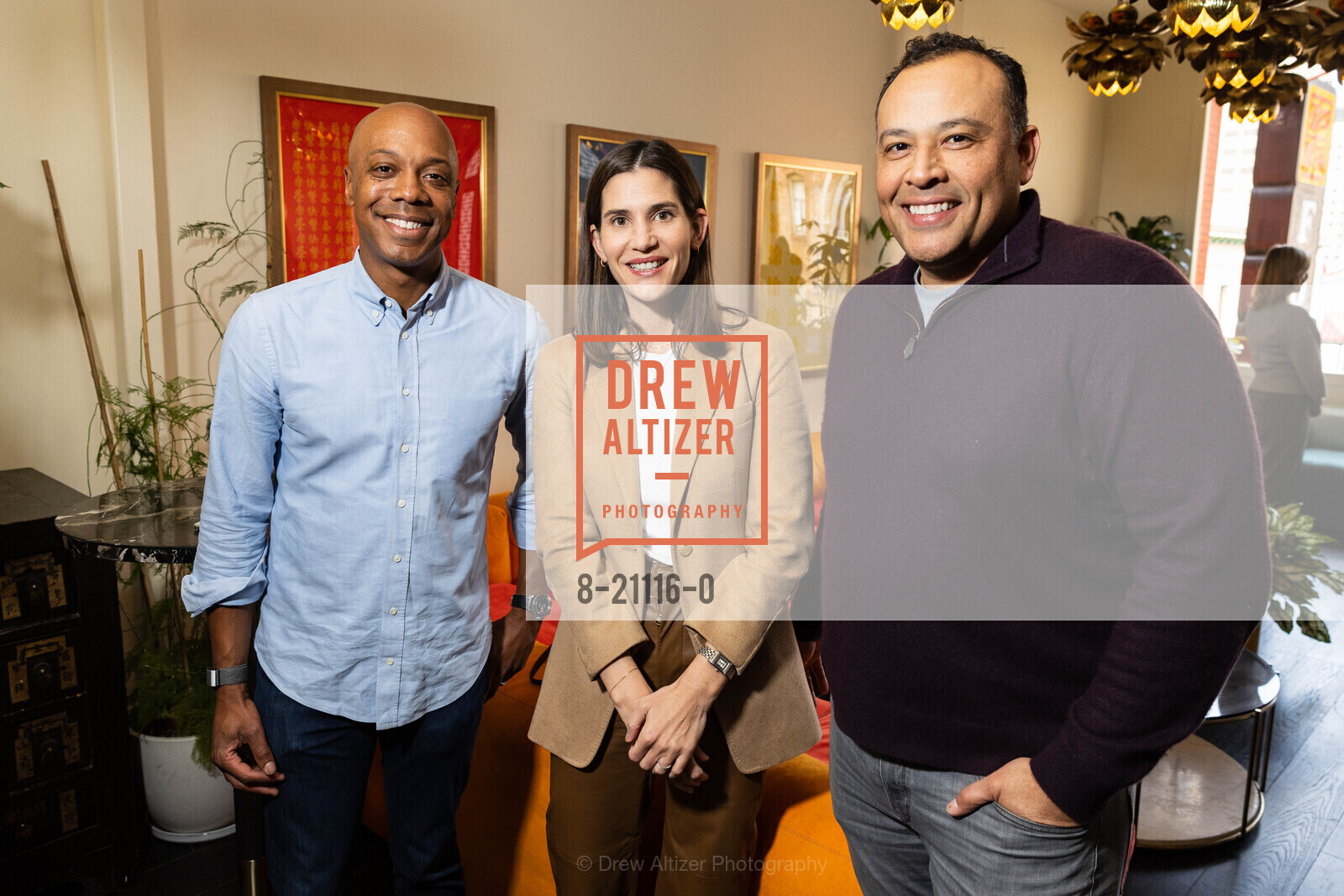 Charles Hudson, Lauren Diller, Gabe Santos, Private Dinner with Sollis Health, Mister Jiu's. 28 Waverly Pl, SF, CA 94108 US, Photo #8-21116-0 Charles Hudson, Lauren Diller, Gabe Santos, Photo #8-21116-0
