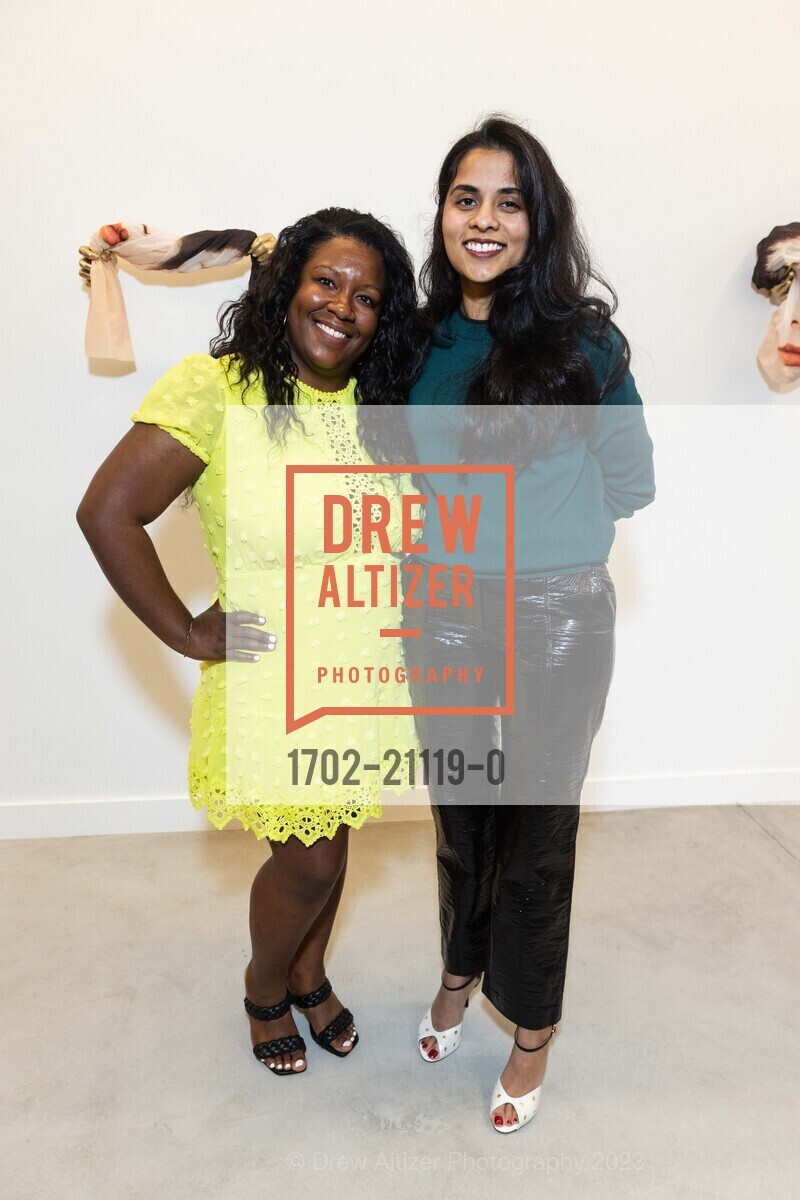 Candice Quinlan, Kastury Priya, Grand Opening for Jonathan Carver Moore Gallery Opening 2023, 966 Market St, SF, CA 94102 US. 966 Market St, SF, CA 94102 US, March 23rd, 2023, Photo #1702-21119-0 Candice Quinlan, Kastury Priya, Photo #1702-21119-0
