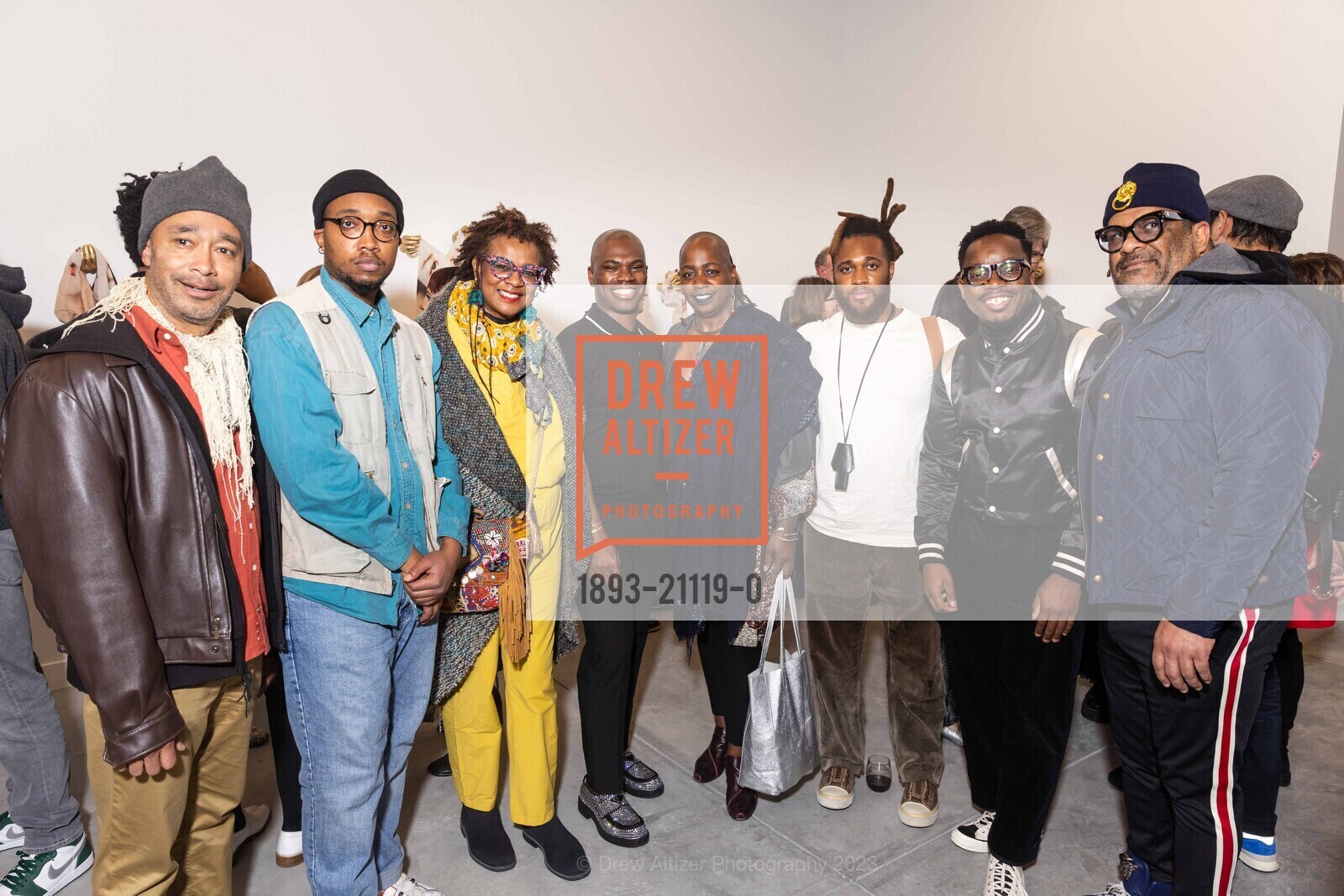Ramekon O'Arwisters, Vicki Hughes, Jonathan Carver Moore, Ashara Ekundayo, Jordan Coffey, Xavier Cunningham, Gary Prevost, Grand Opening for Jonathan Carver Moore Gallery Opening 2023, 966 Market St, SF, CA 94102 US. 966 Market St, SF, CA 94102 US, March 23rd, 2023, Photo #1893-21119-0 Ramekon O'Arwisters, Vicki Hughes, Jonathan Carver Moore, Ashara Ekundayo, Jordan Coffey, Xavier Cunningham, Gary Prevost, Photo #1893-21119-0