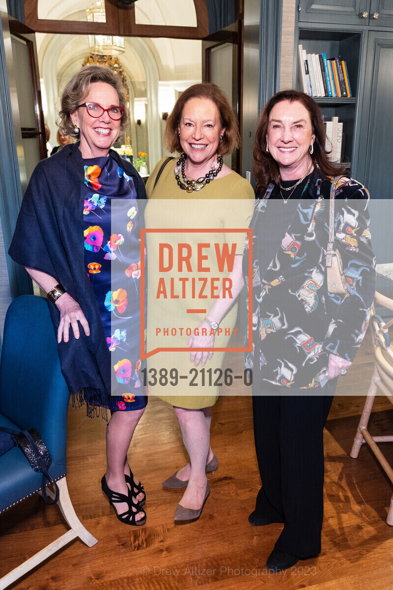 Elizabeth Adams, Diana Moore, Lyn Jason Cobb, ARCS NCC Benefactor Reception For Galileo Circle Members And Major Donors, Home of Susie Boeing @ 2006 Washington St, SF, CA 94115 US. Home of Susie Boeing @ 2006 Washington St, SF, CA 94115 US, March 30th, 2023, Photo #1389-21126-0 Elizabeth Adams, Diana Moore, Lyn Jason Cobb, Photo #1389-21126-0